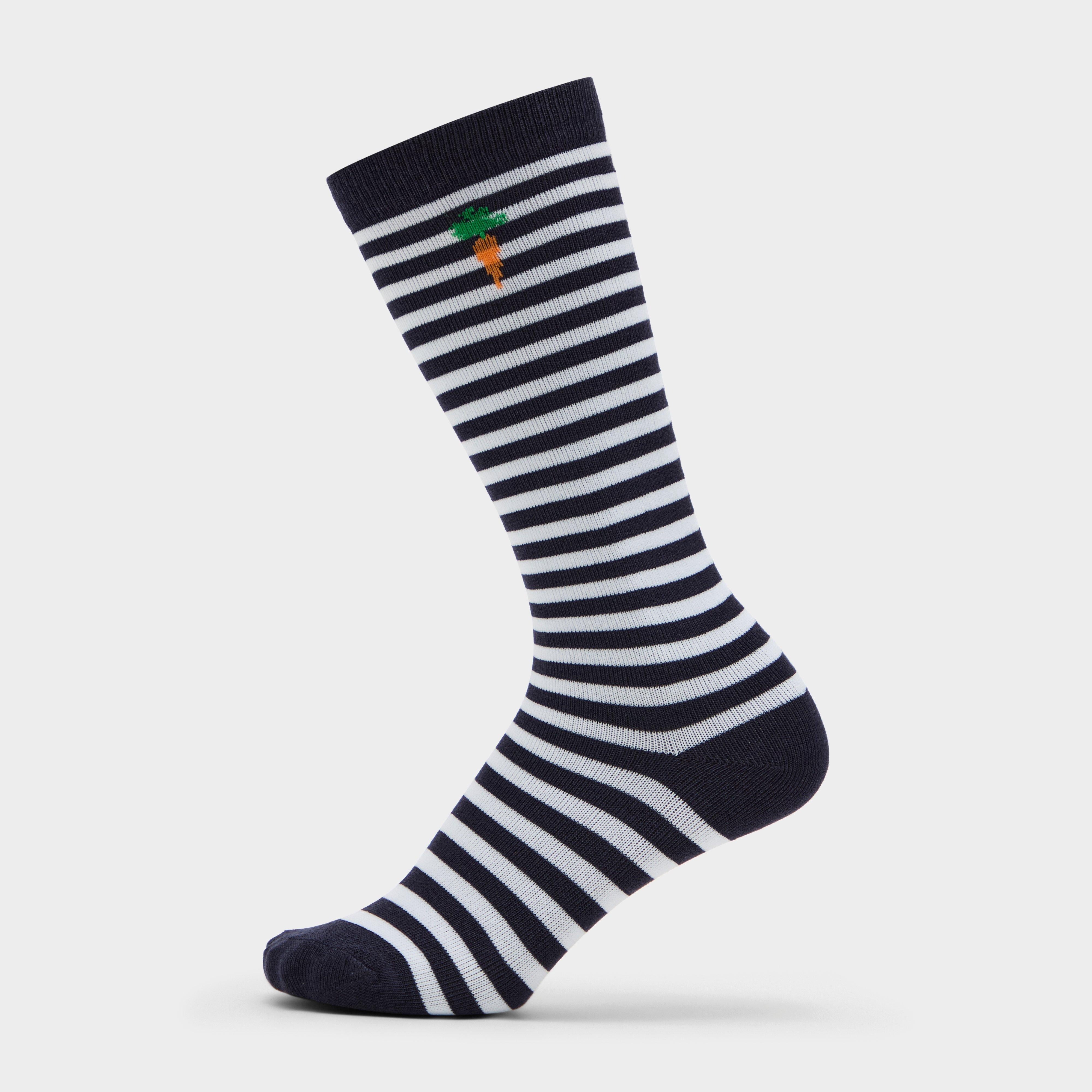 Kids Winnie & Me Socks Navy Stripe
