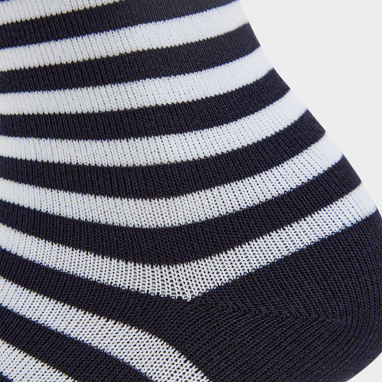 Kids Winnie & Me Socks Navy Stripe