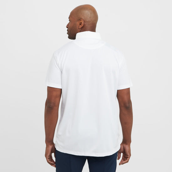 Mens Short Sleeved Tie Show Shirt White