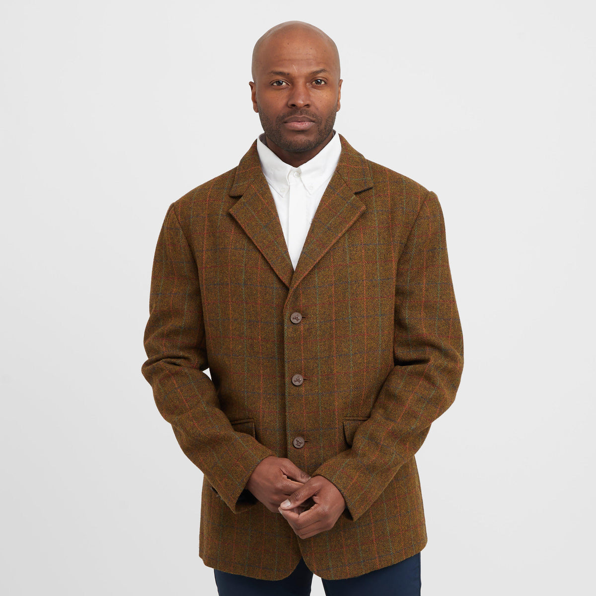 Mens Saratoga Show Jacket Rust Check