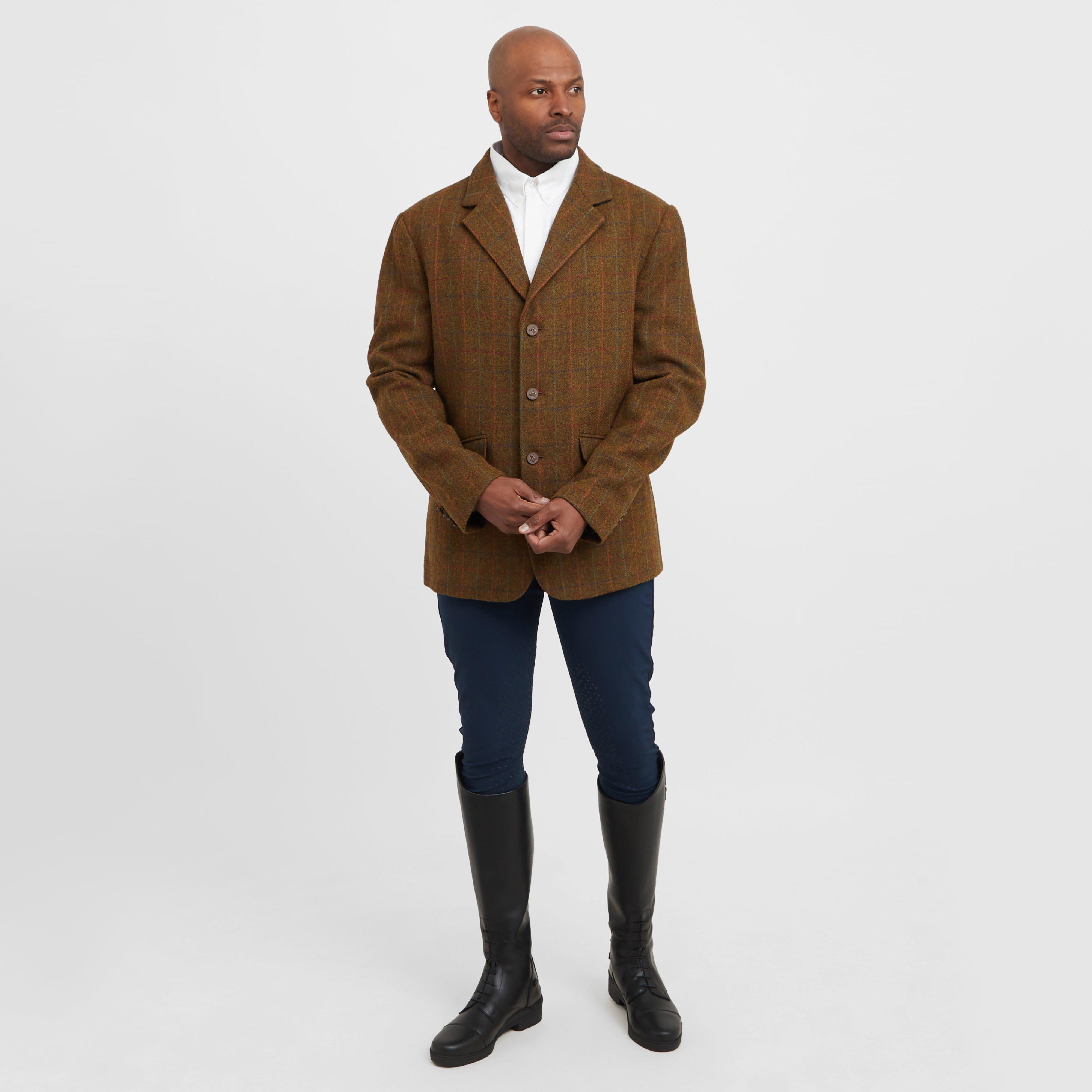 Mens Saratoga Show Jacket Rust Check