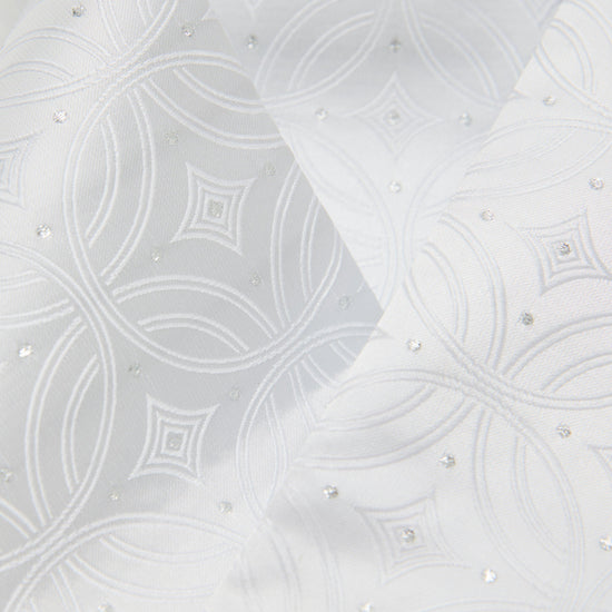 Ready Tied Brocade Riding Stock White