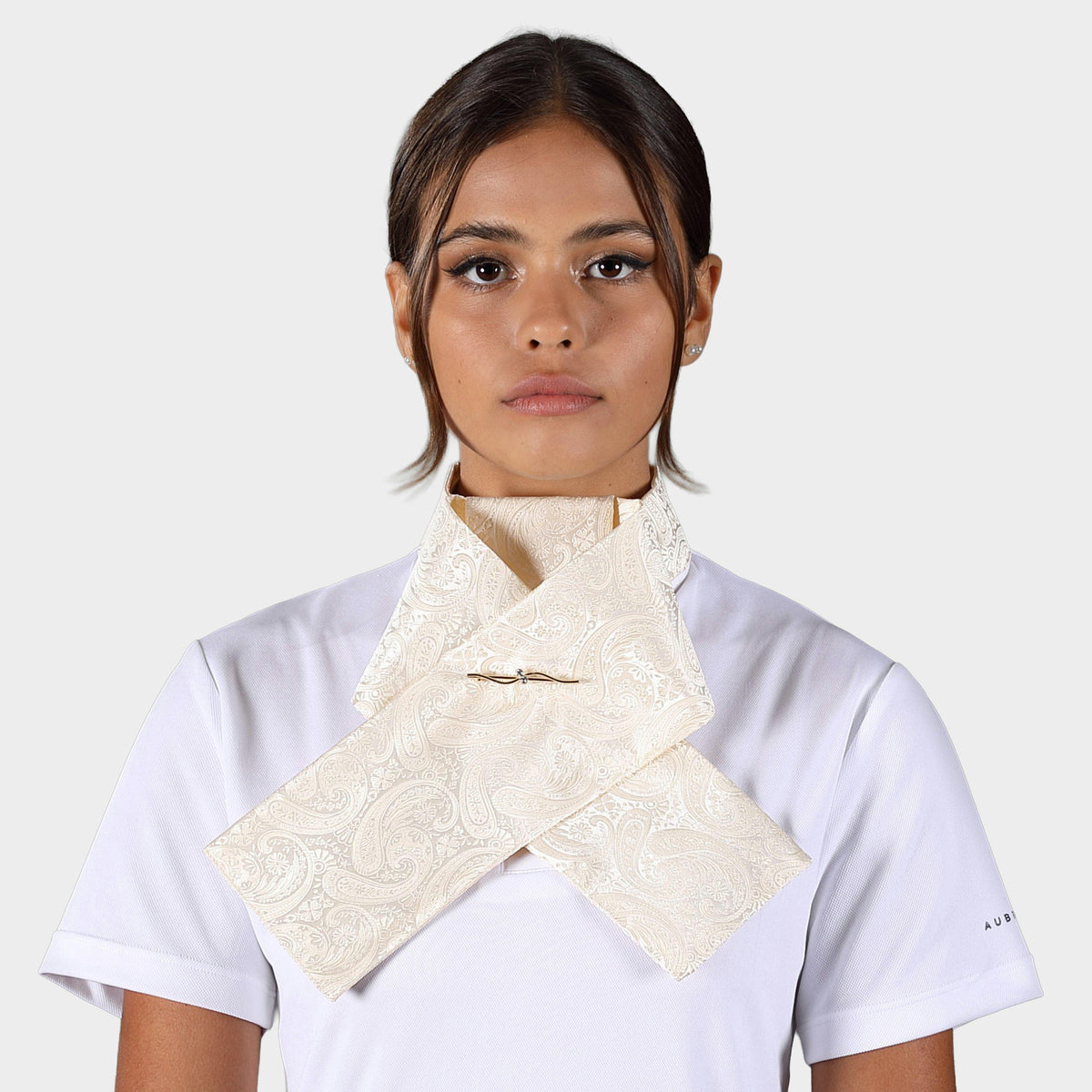 Ready Tied Brocade Riding Stock Gold