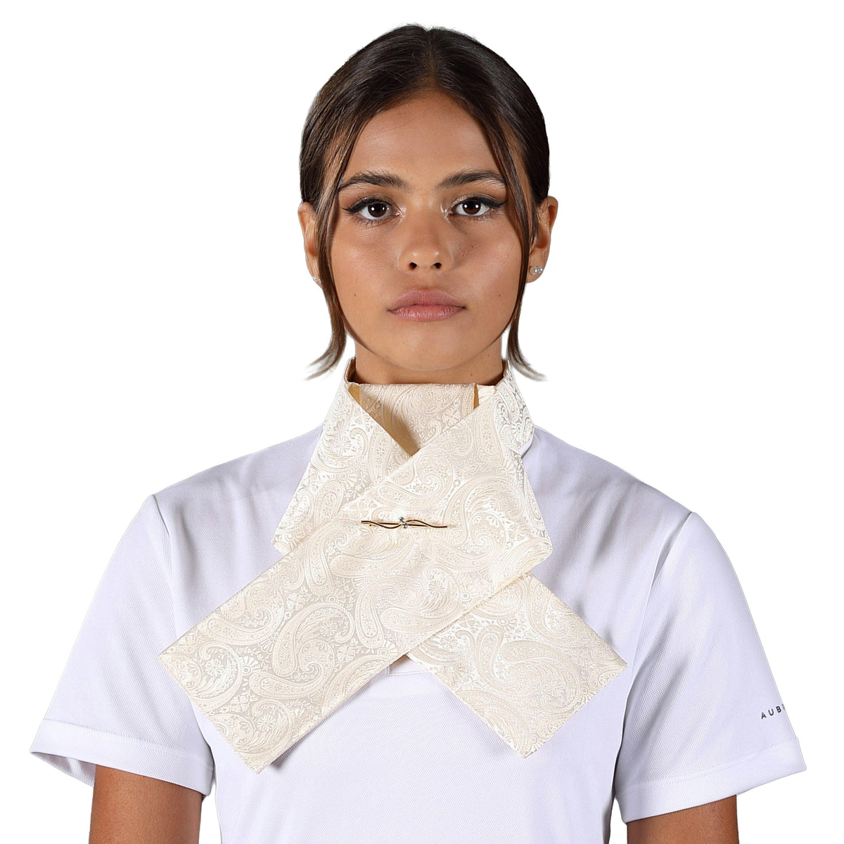 Ready Tied Brocade Riding Stock Gold