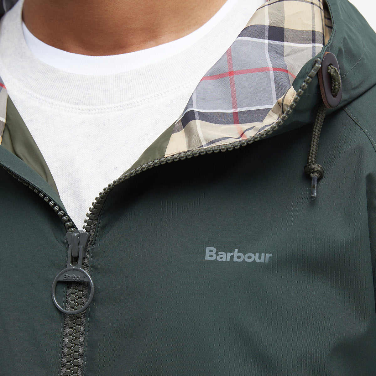 Mens Hooded Domus Waterproof Jacket Sage/Dress