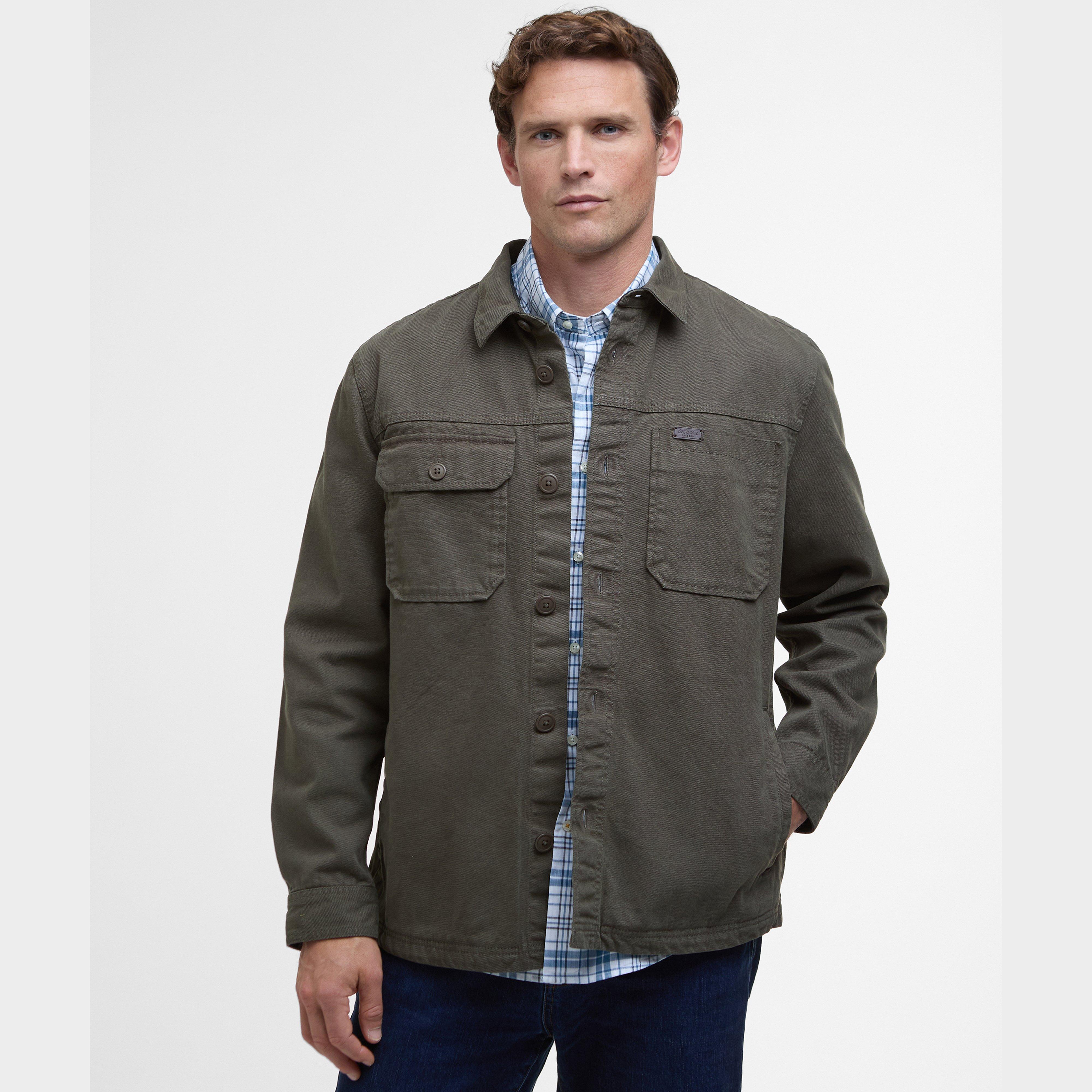 Mens Lingfield Canvas Overshirt Fern