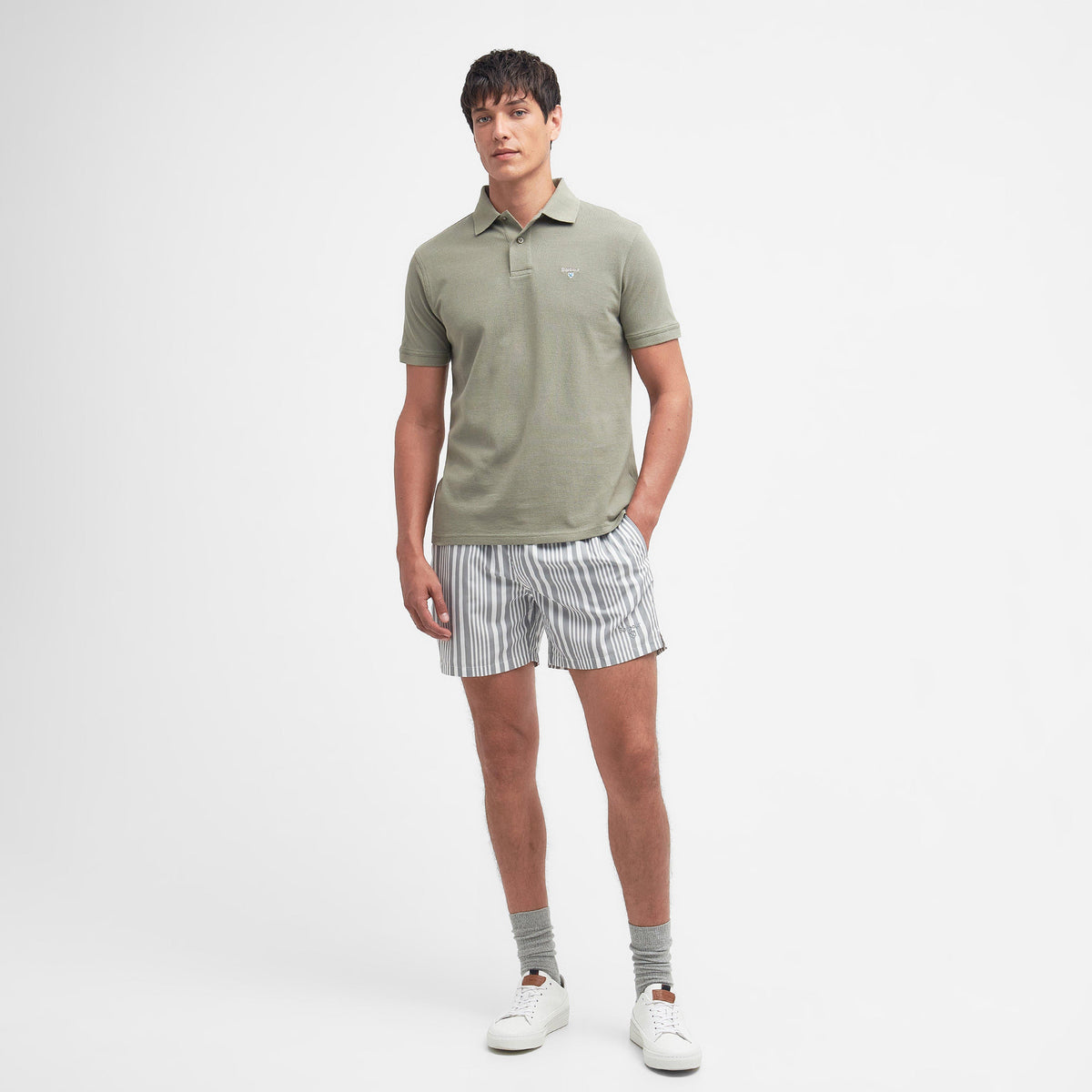 Mens Sports Polo Shirt Dusty Green