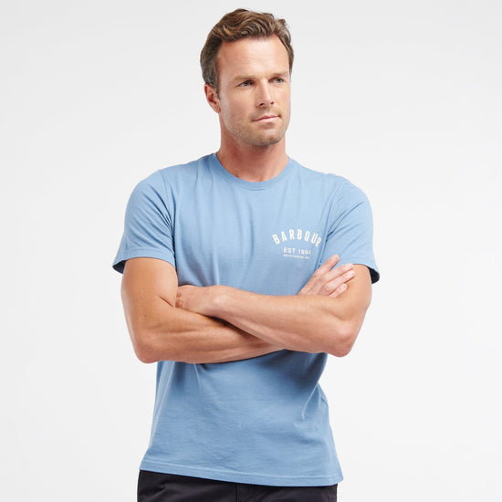 Mens Preppy T-Shirt Force Blue