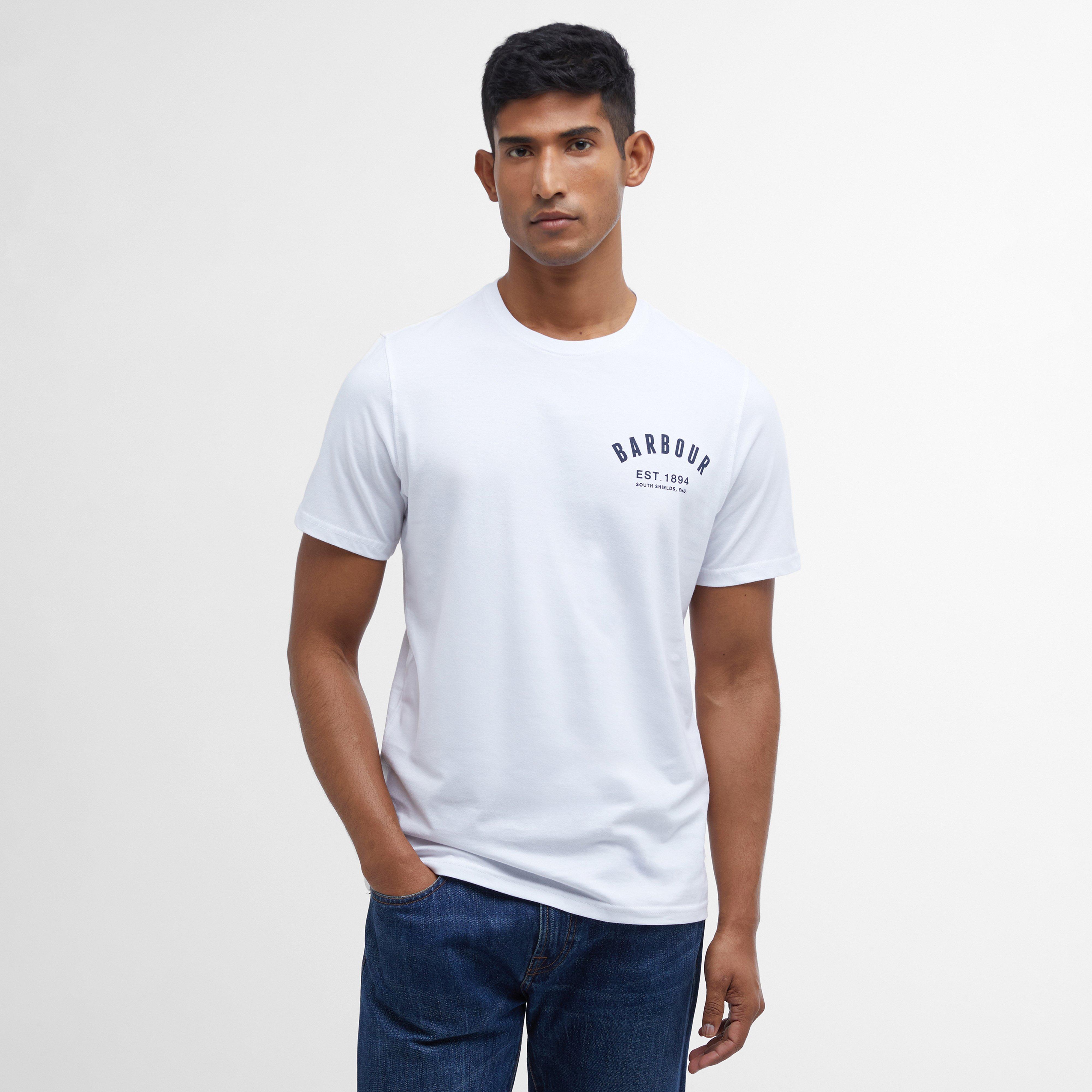 Mens Mens Preppy T-Shirt White