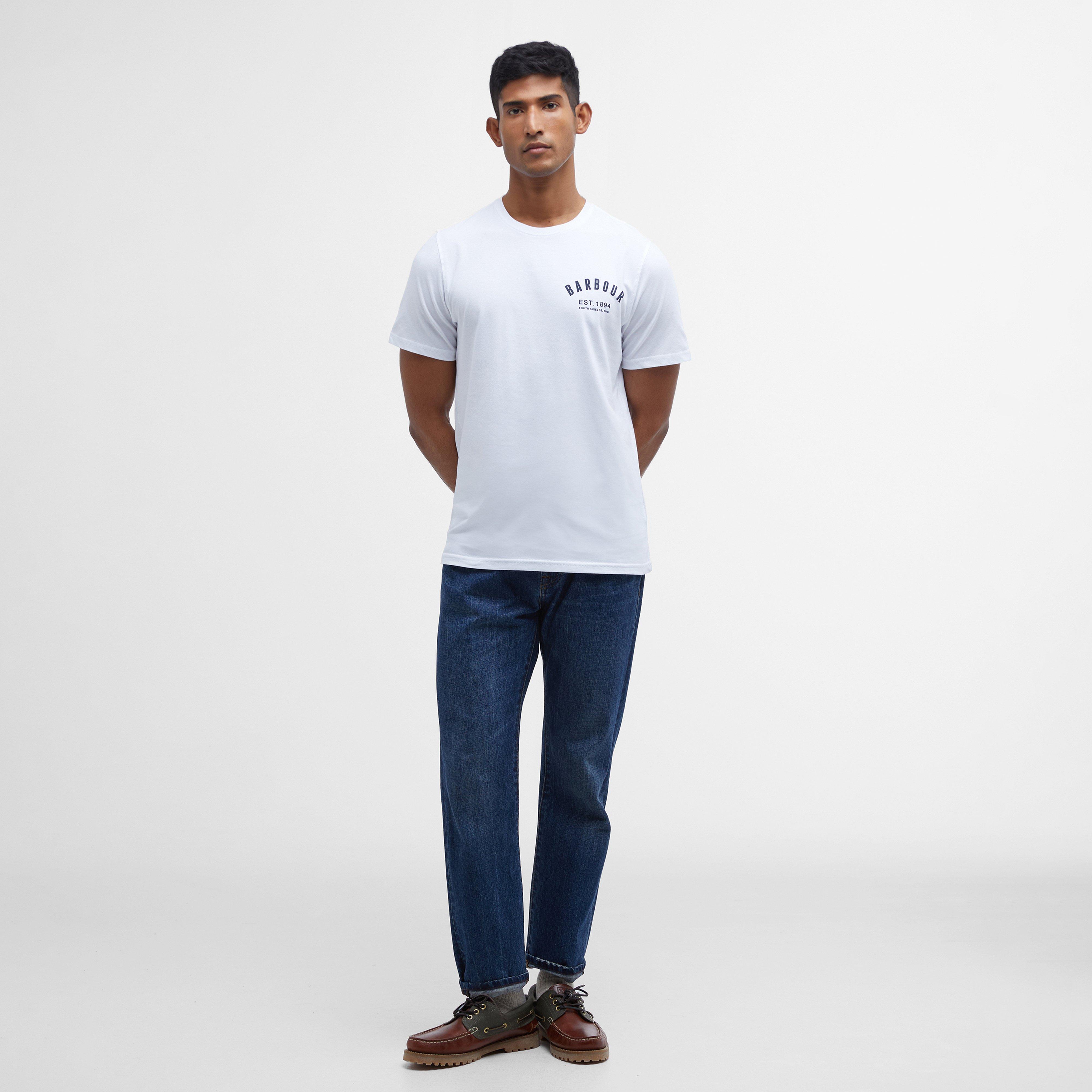 Mens Mens Preppy T-Shirt White