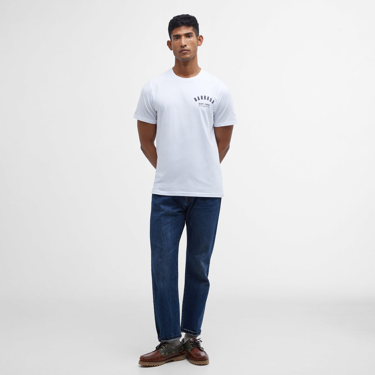 Mens Mens Preppy T-Shirt White