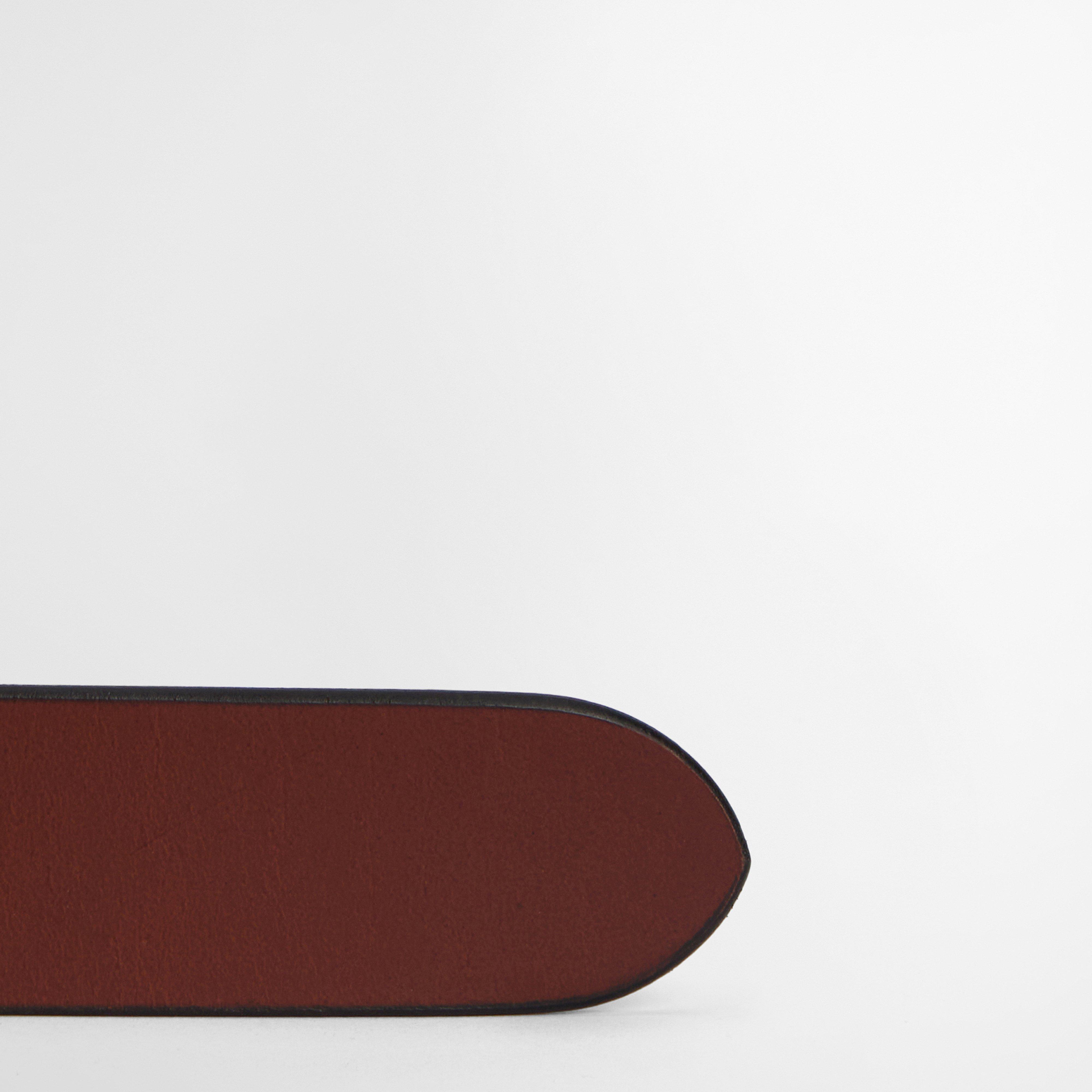 Mens Allanton Leather Belt Natural Tan