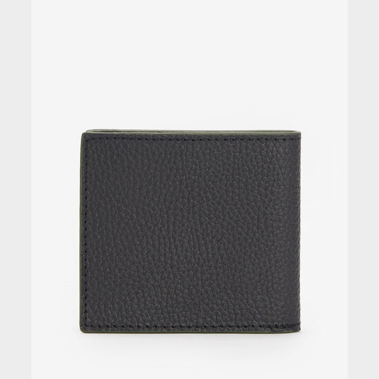 Grain Leather Billfold Wallet Black