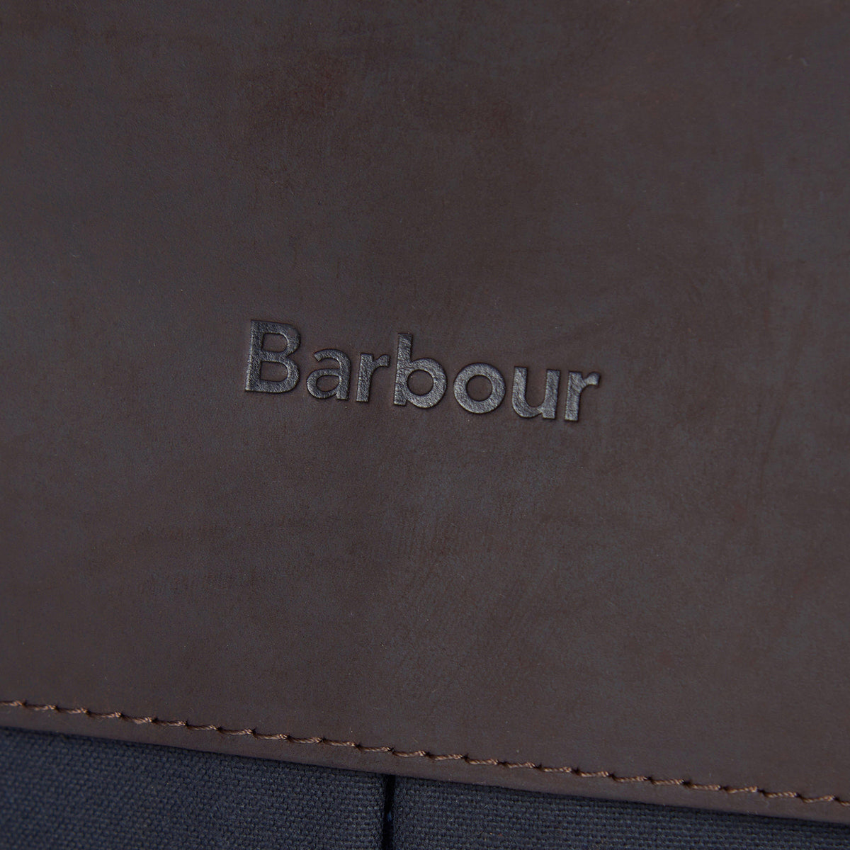 Wax Leather Briefcase Navy