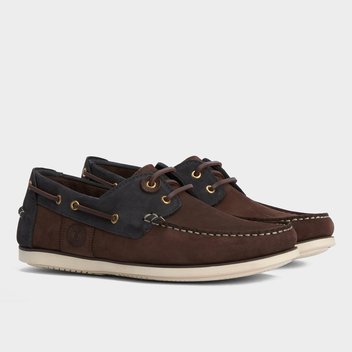 Mens Wake Boat Shoes Brown/Navy