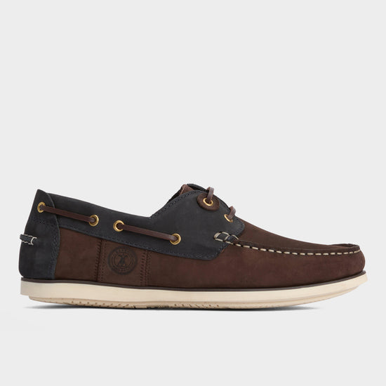 Mens Wake Boat Shoes Brown/Navy