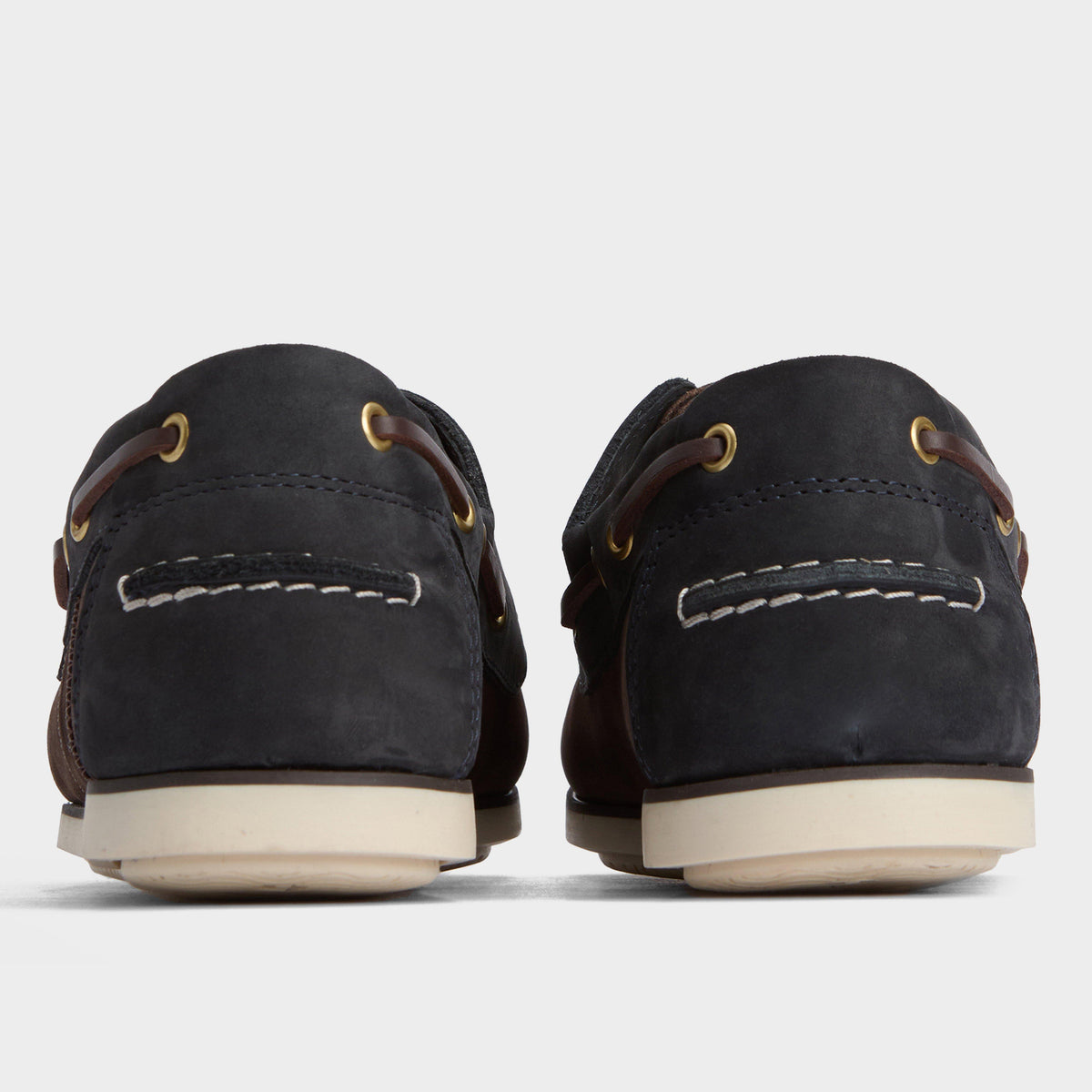 Mens Wake Boat Shoes Brown/Navy