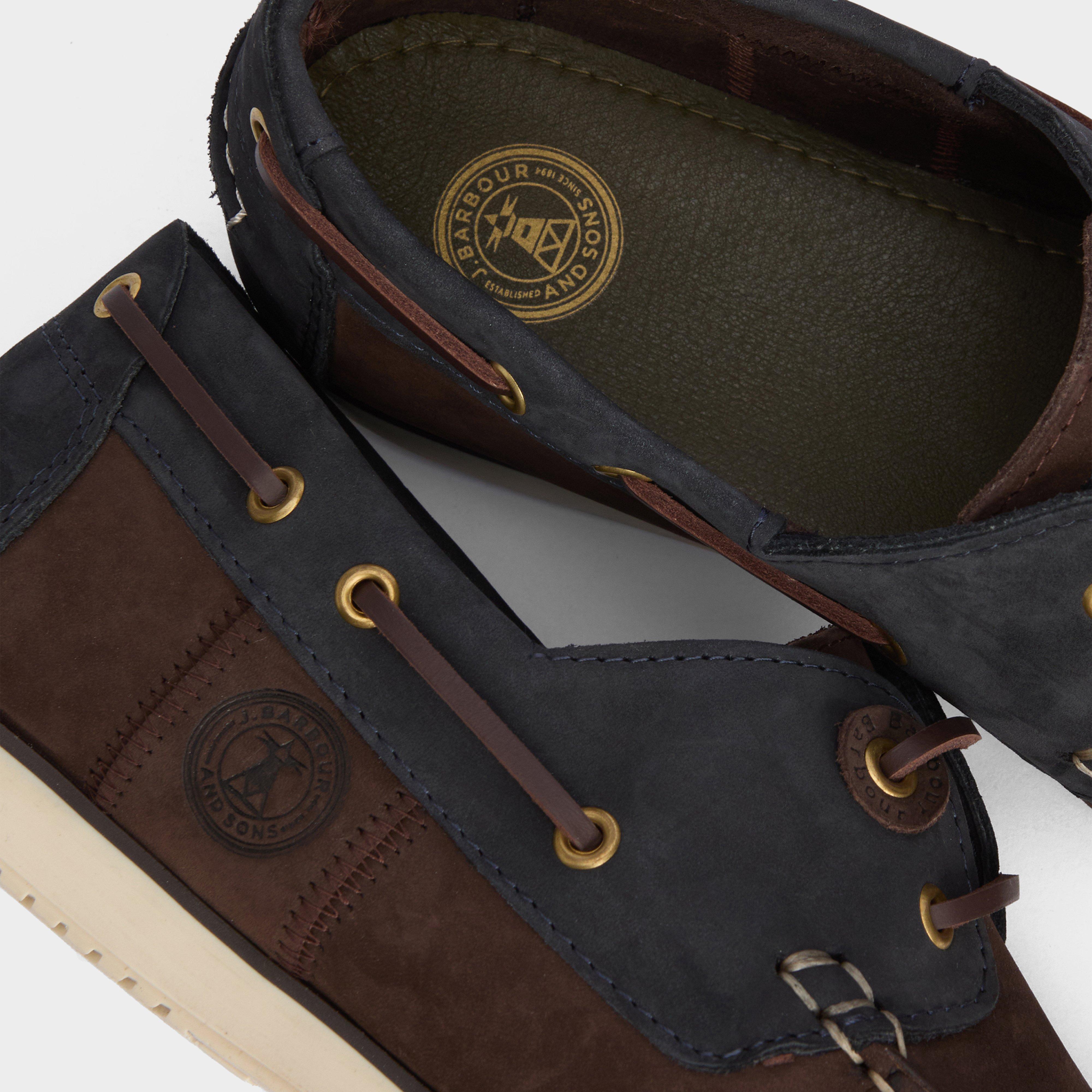 Mens Wake Boat Shoes Brown/Navy