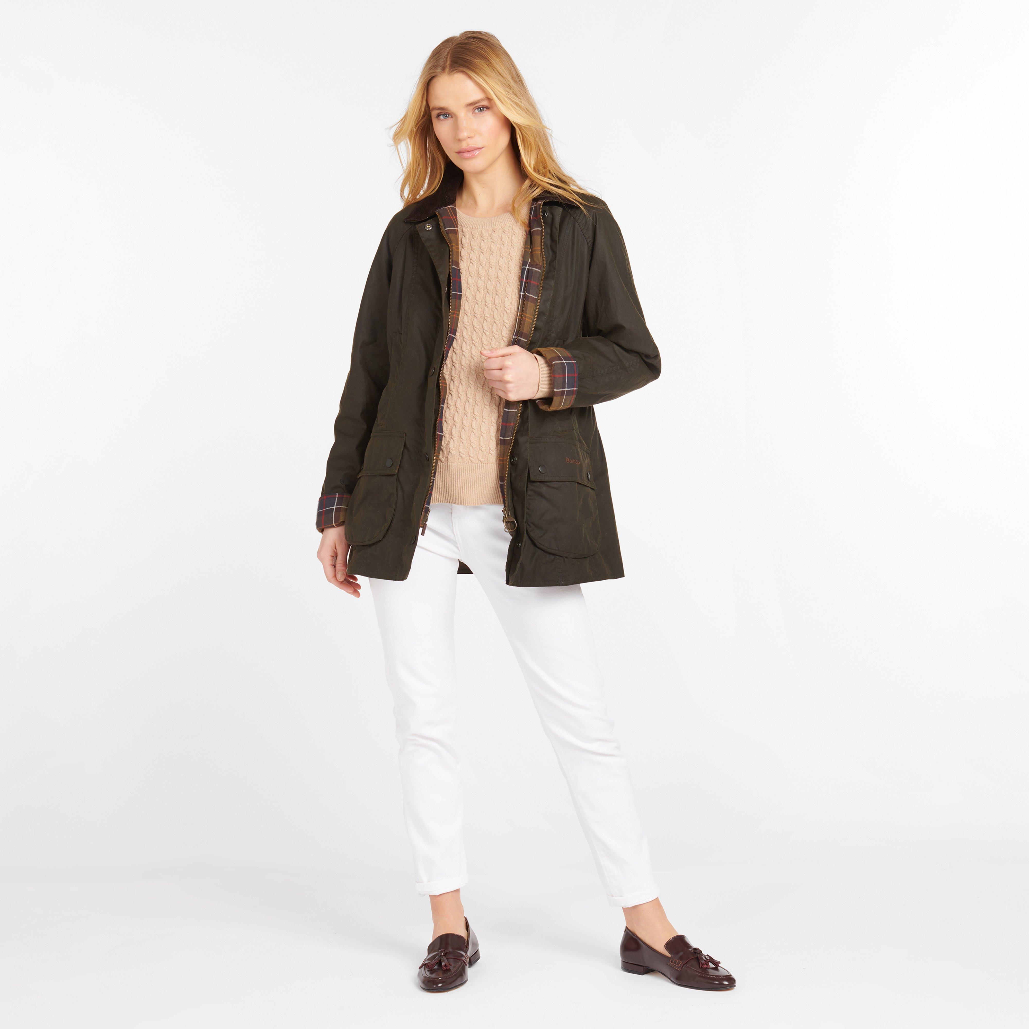 Womens Classic Beadnell® Wax Jacket Olive