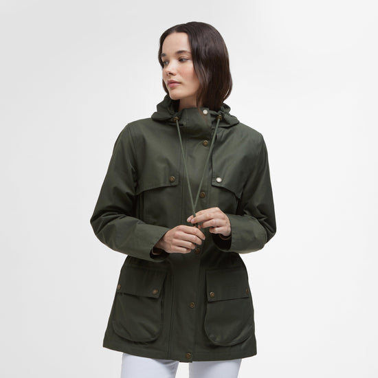 Womens Maple Waterproof Jacket Olive/Ancient Tartan