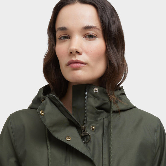 Womens Maple Waterproof Jacket Olive/Ancient Tartan