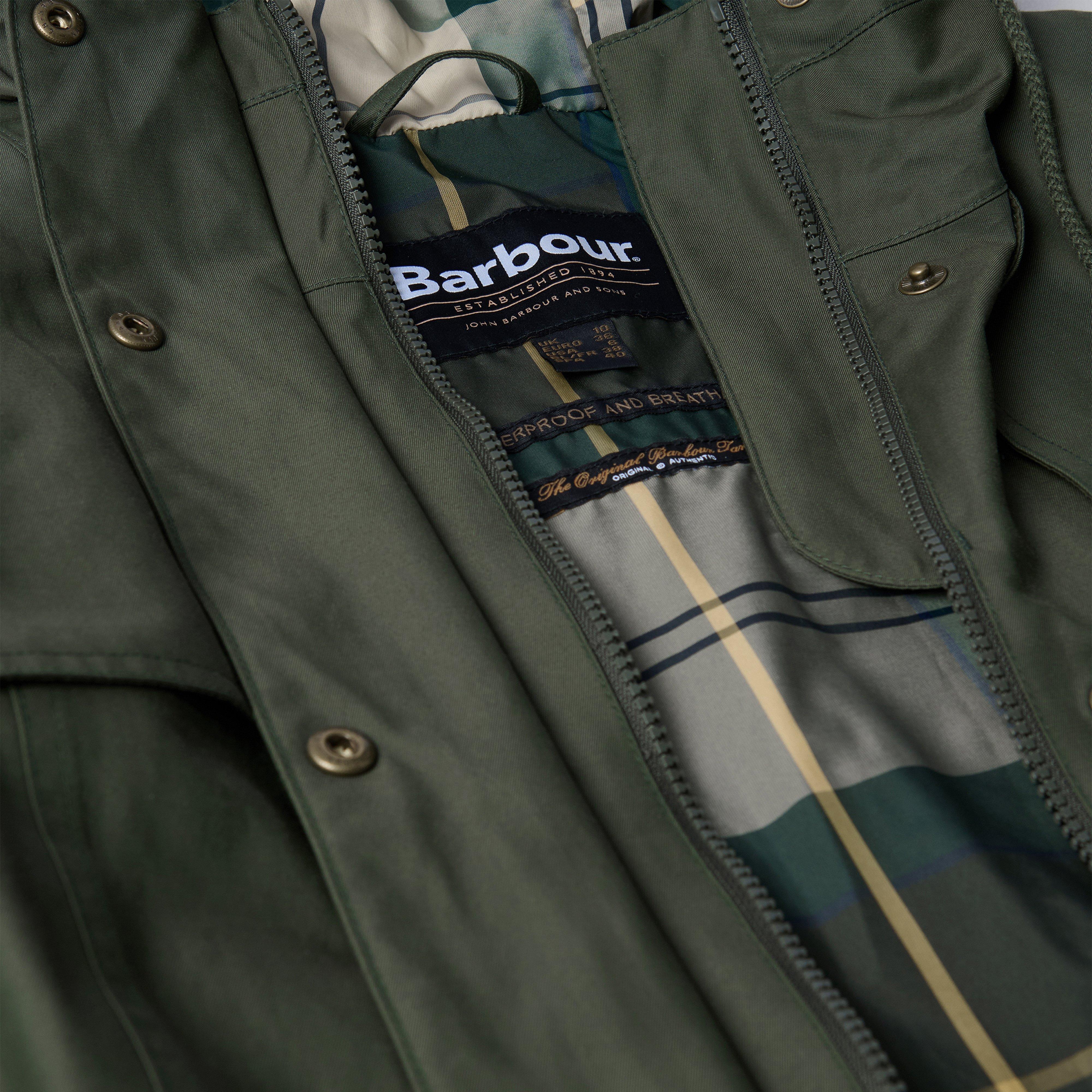 Womens Maple Waterproof Jacket Olive/Ancient Tartan