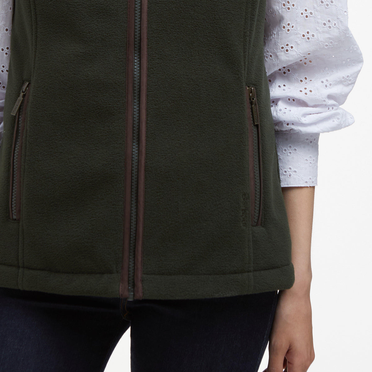 Womens Country Colton Fleece Gilet Sage