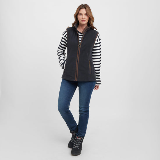 Womens Country Colton Fleece Gilet Navy