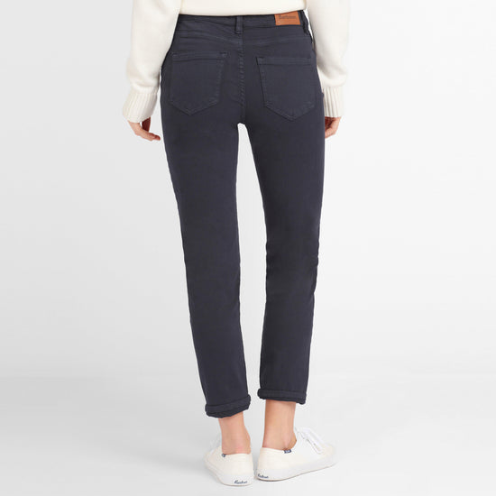 Womens Essential Slim Trousers Navy