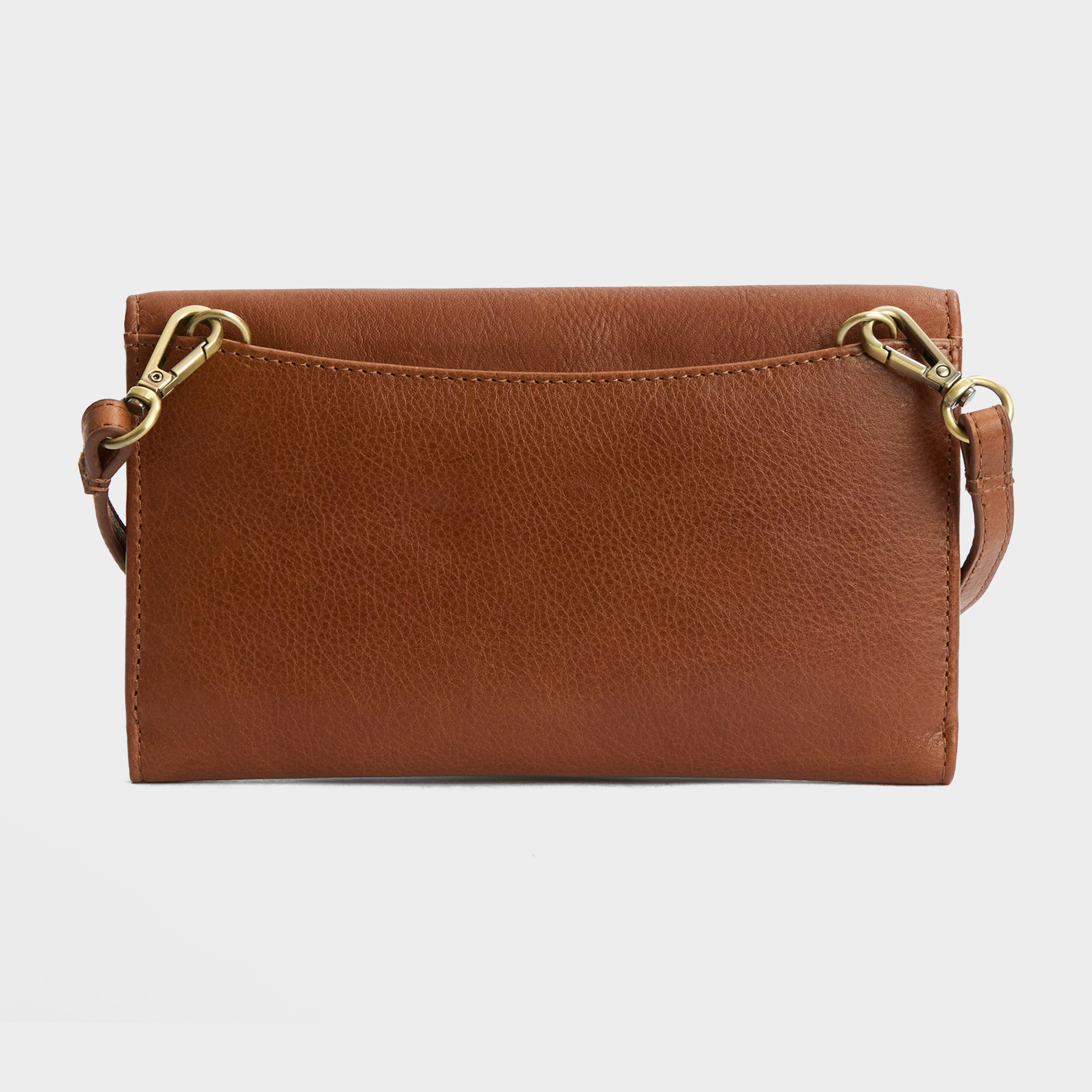 Isla Leather Travel Purse Brown