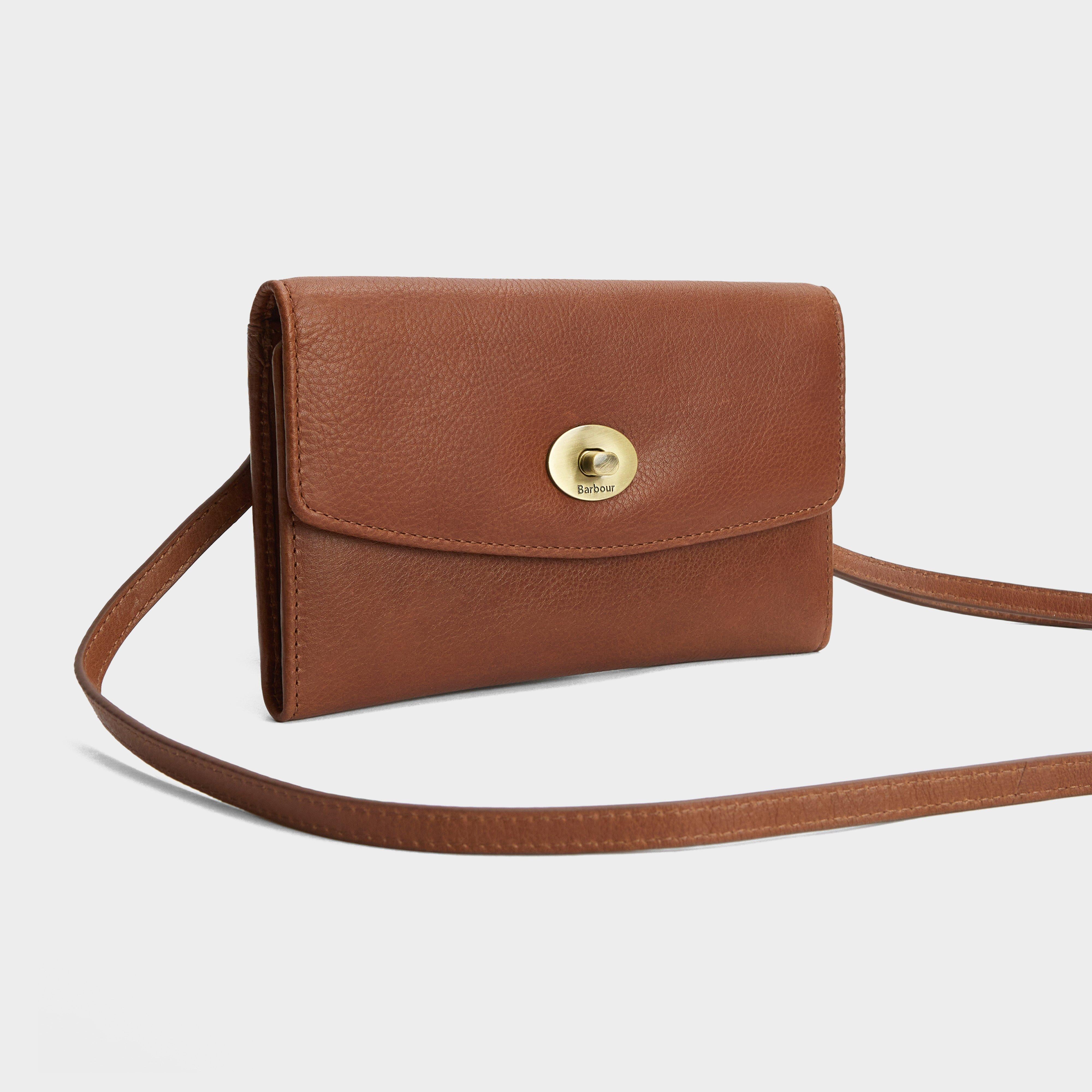 Isla Leather Travel Purse Brown