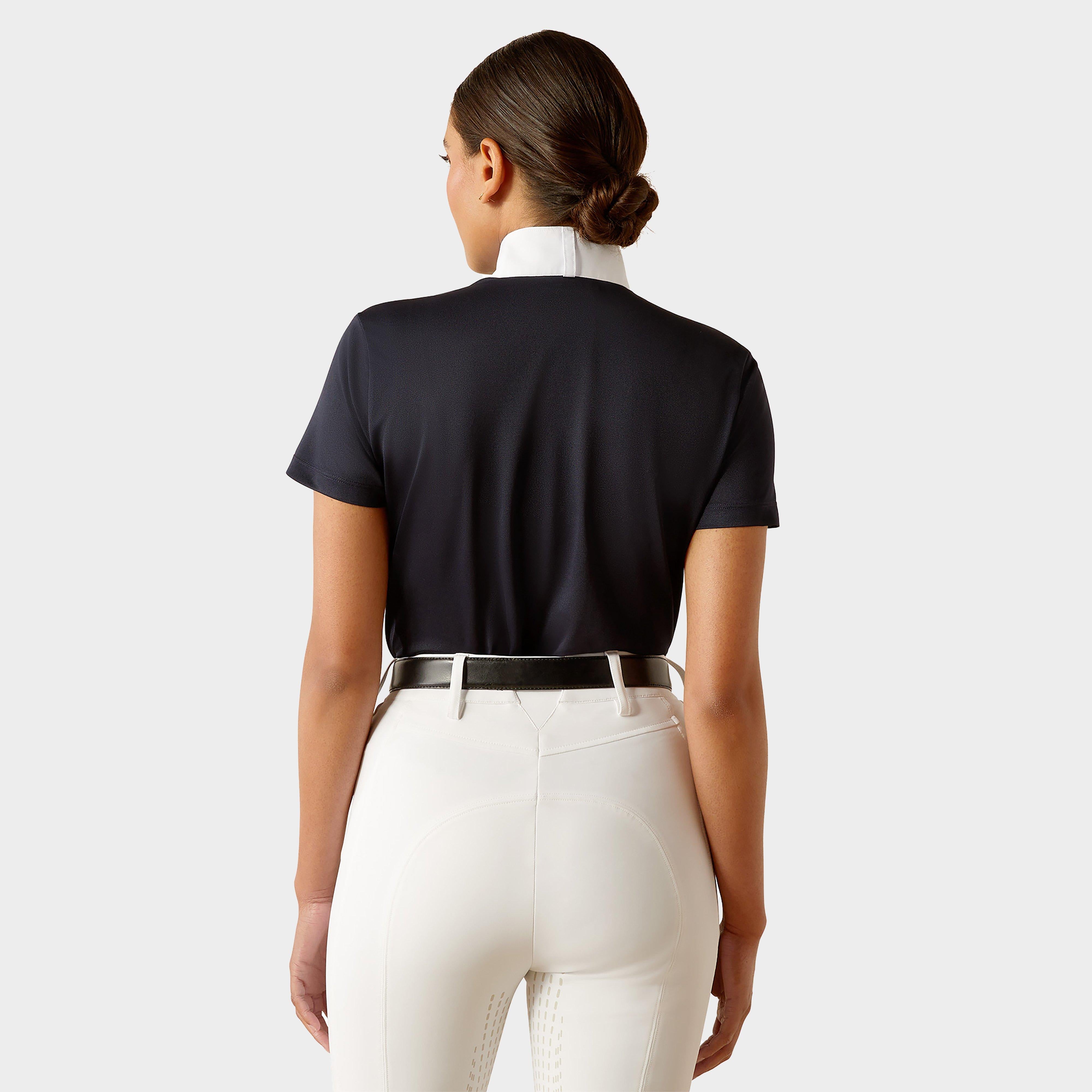 Womens Aptos Short Sleeved Show Shirt Navy