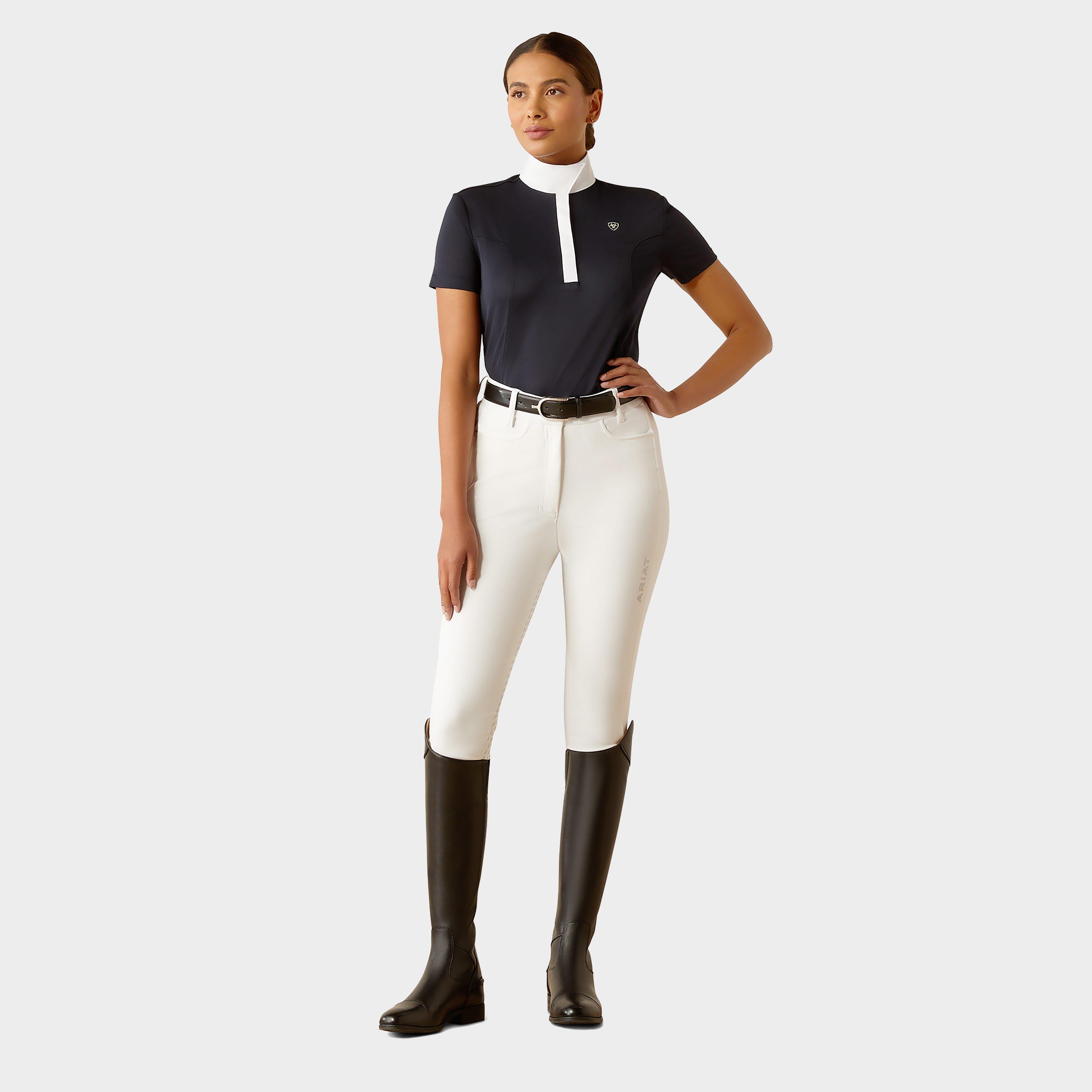 Womens Aptos Short Sleeved Show Shirt Navy