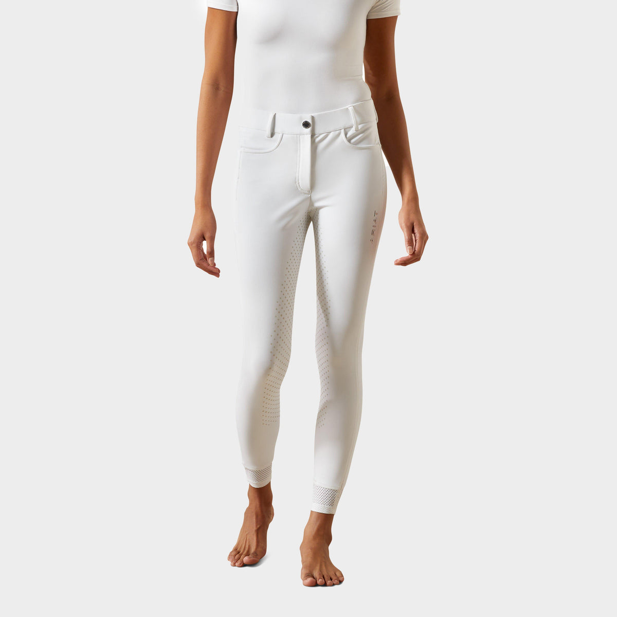 Womens Tri Factor NT Half Grip Breeches White