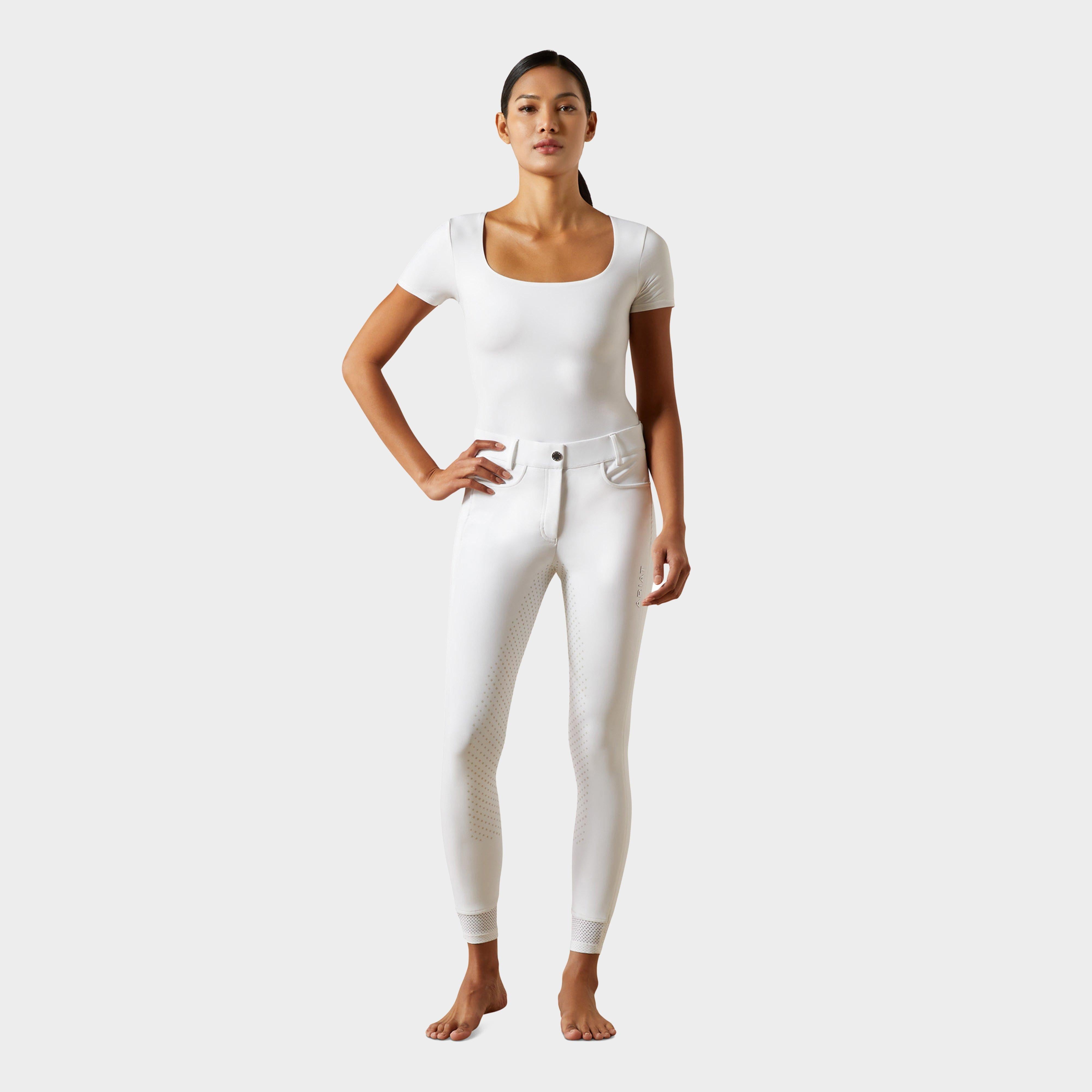 Womens Tri Factor NT Half Grip Breeches White