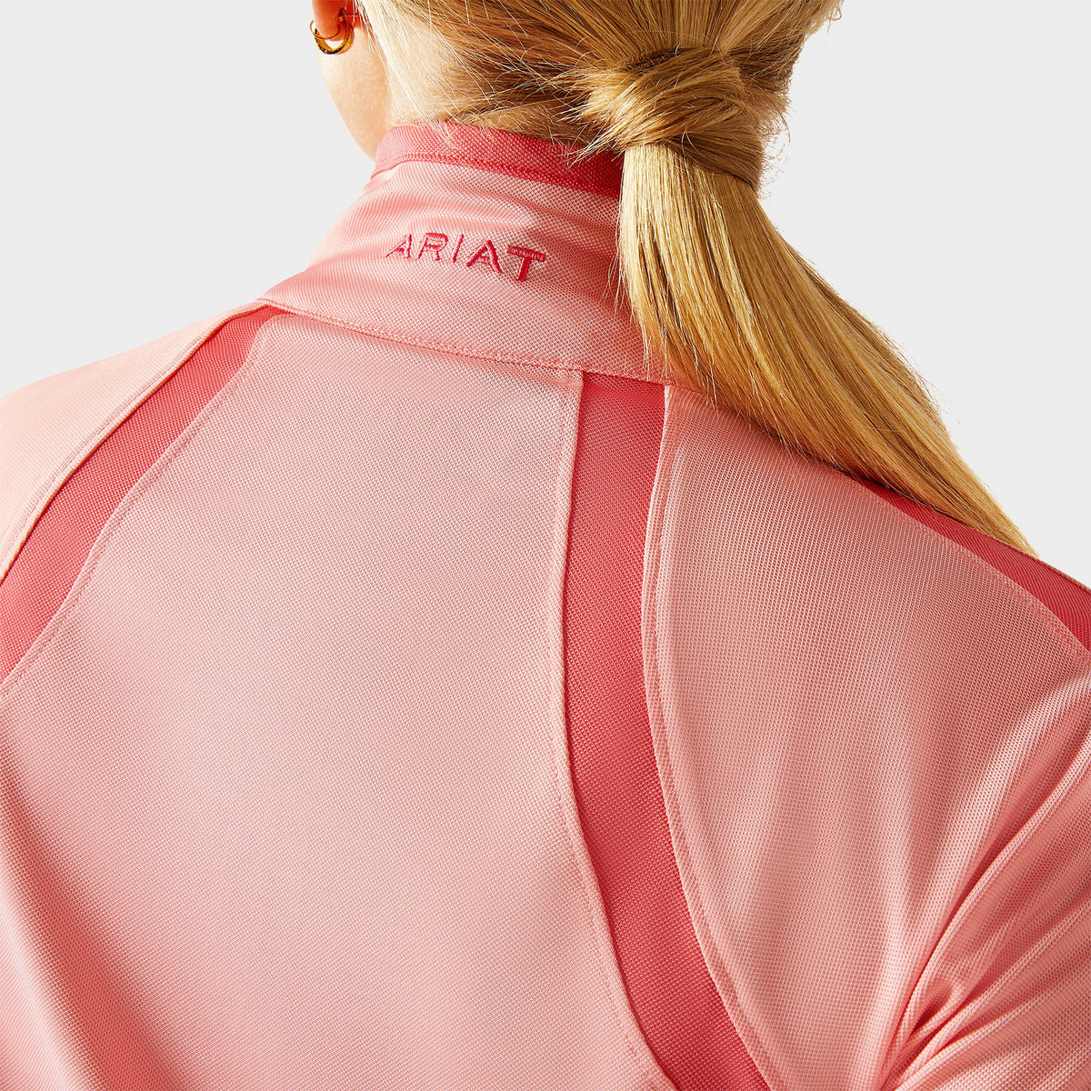 Womens Sunstopper 3.0 1/4 Zip Base Layer Flamingo Pink