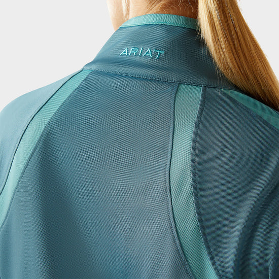 Womens Sunstopper 3.0 1/4 Zip Base Layer Storm Blue