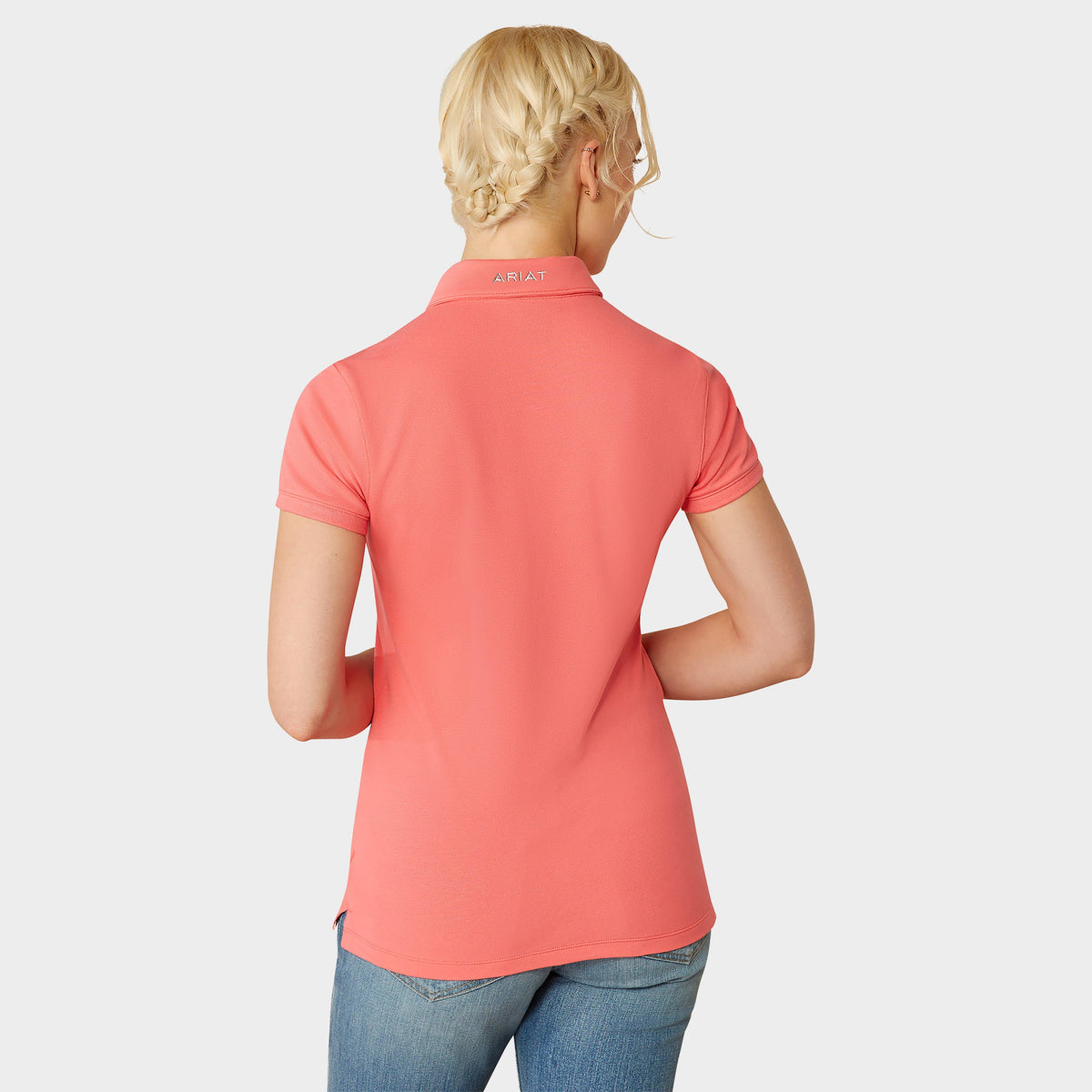 Womens Prix 2.0 Short Sleeved Polo Shirt Coral Paradise
