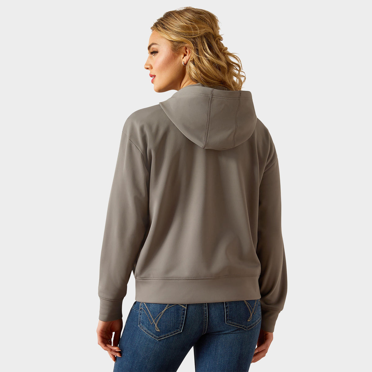 Womens Breeze Full Zip Hoodie Smoked Pearl