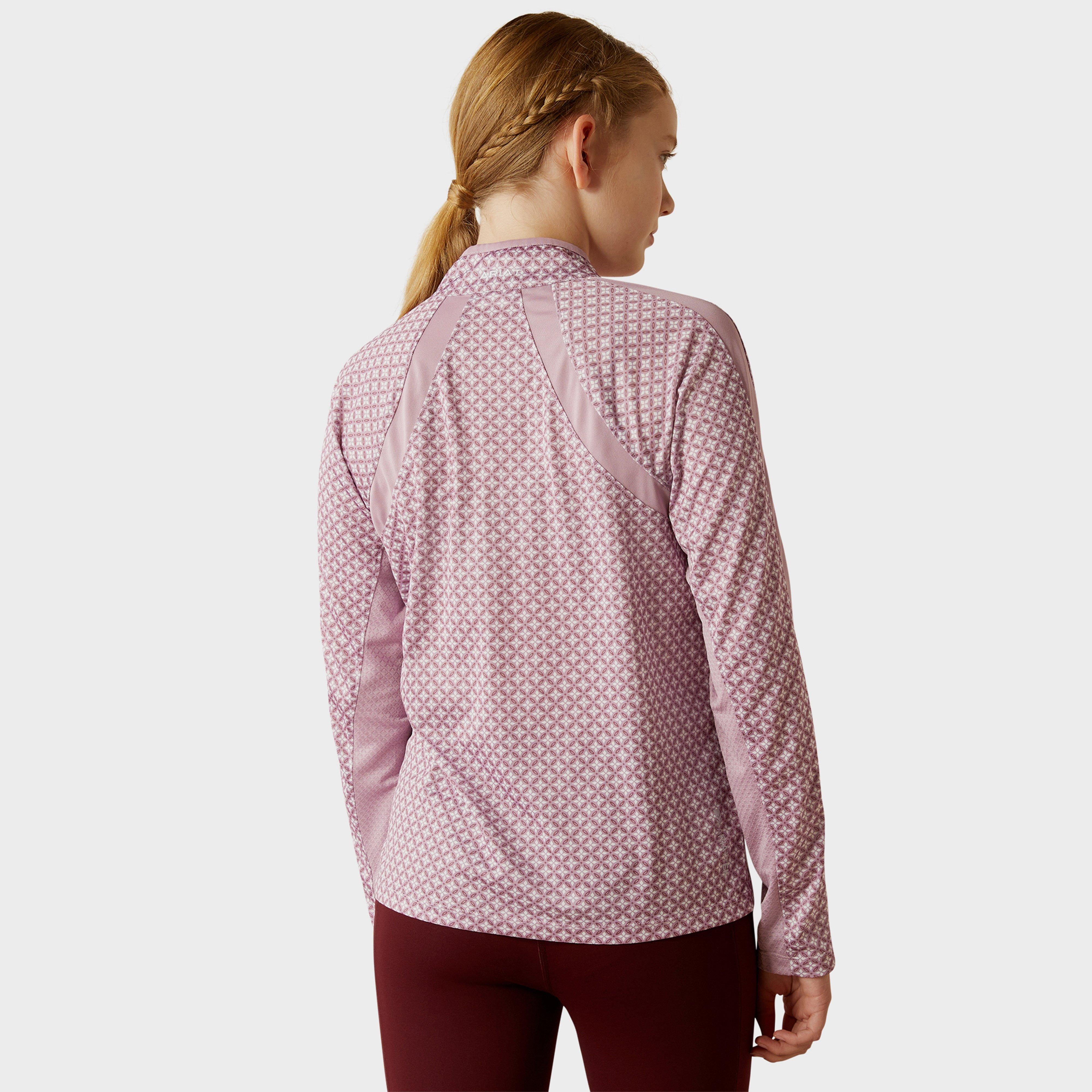 Kids Sunstopper 3.0 1/4 Zip Base Layer Lavender Mist Tile