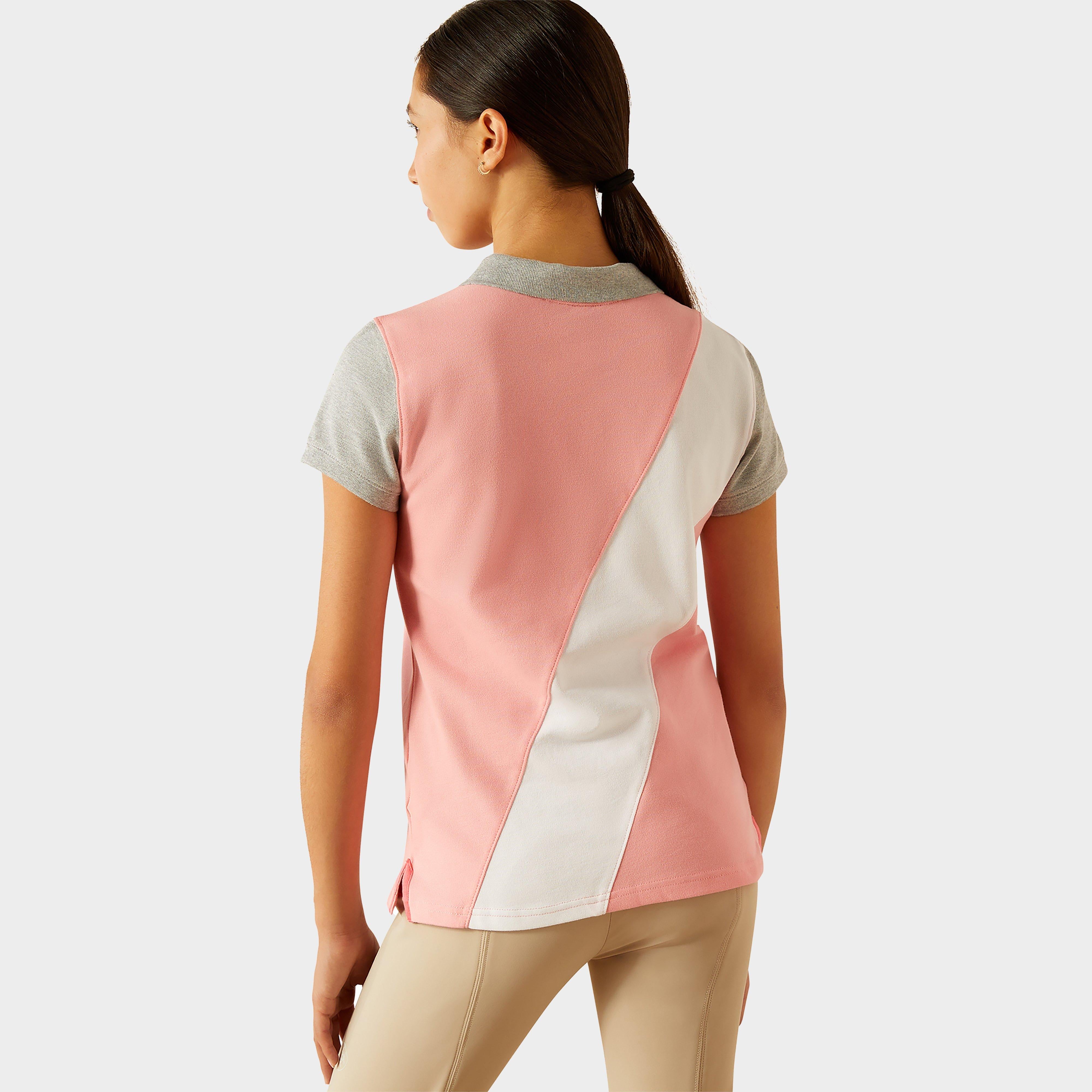 Kids Taryn Short Sleeved Polo Shirt Flamingo Pink