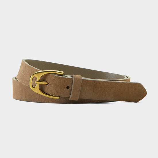Womens Hunter Belt Tanin Suede