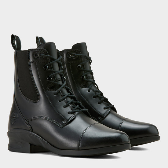 Womens Heritage Lace Paddock Boots Black