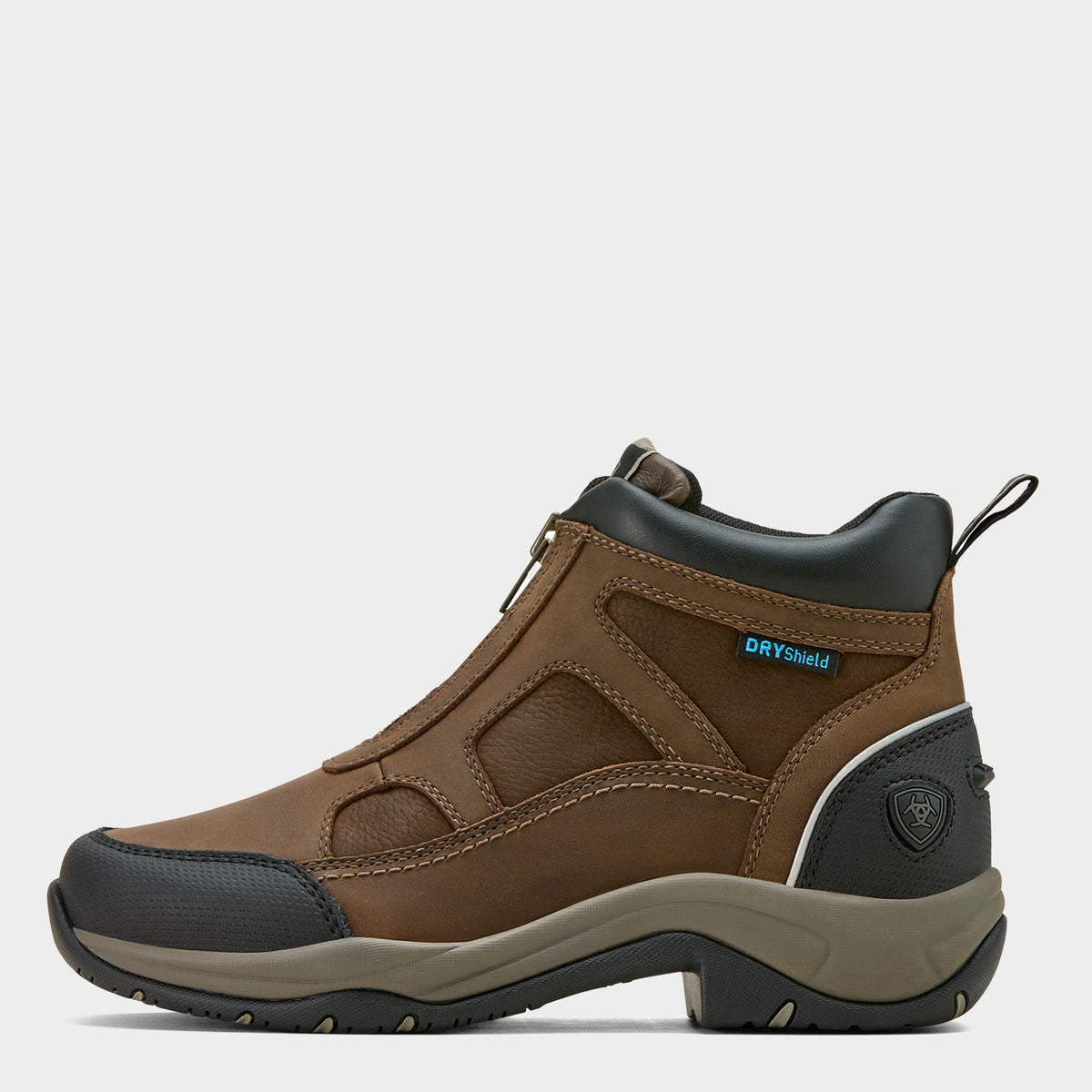 Womens Terrain II Zip Waterproof Boots Dark Brown