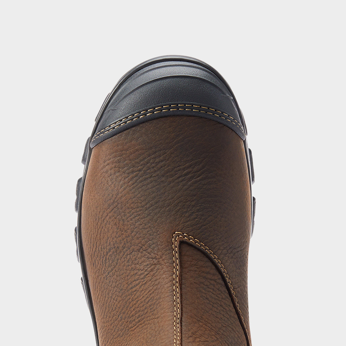 Mens Treadfast Chelsea Waterproof Steel Toe Work Boots Dark Brown