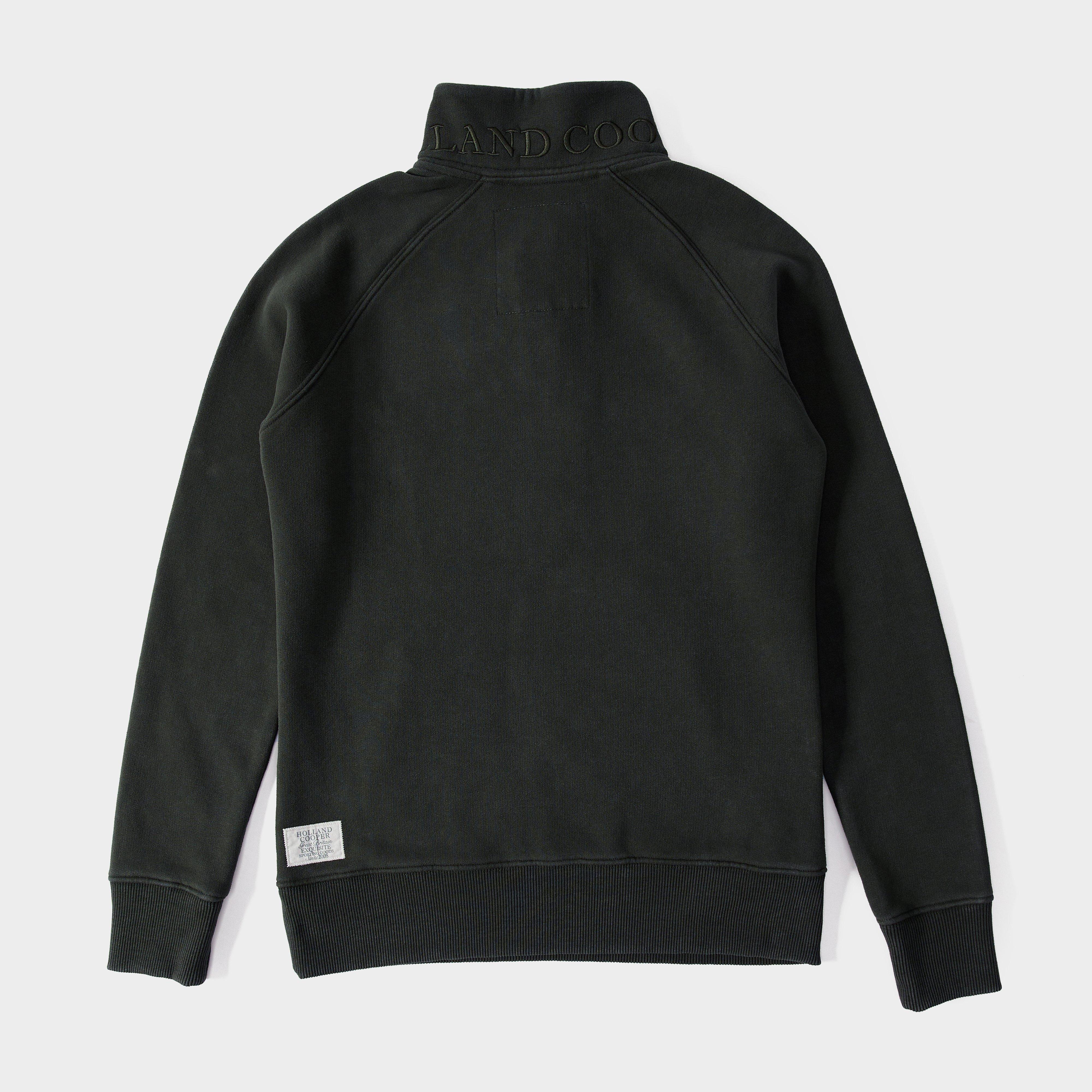 Womens Crest Zip Henley Racing Green