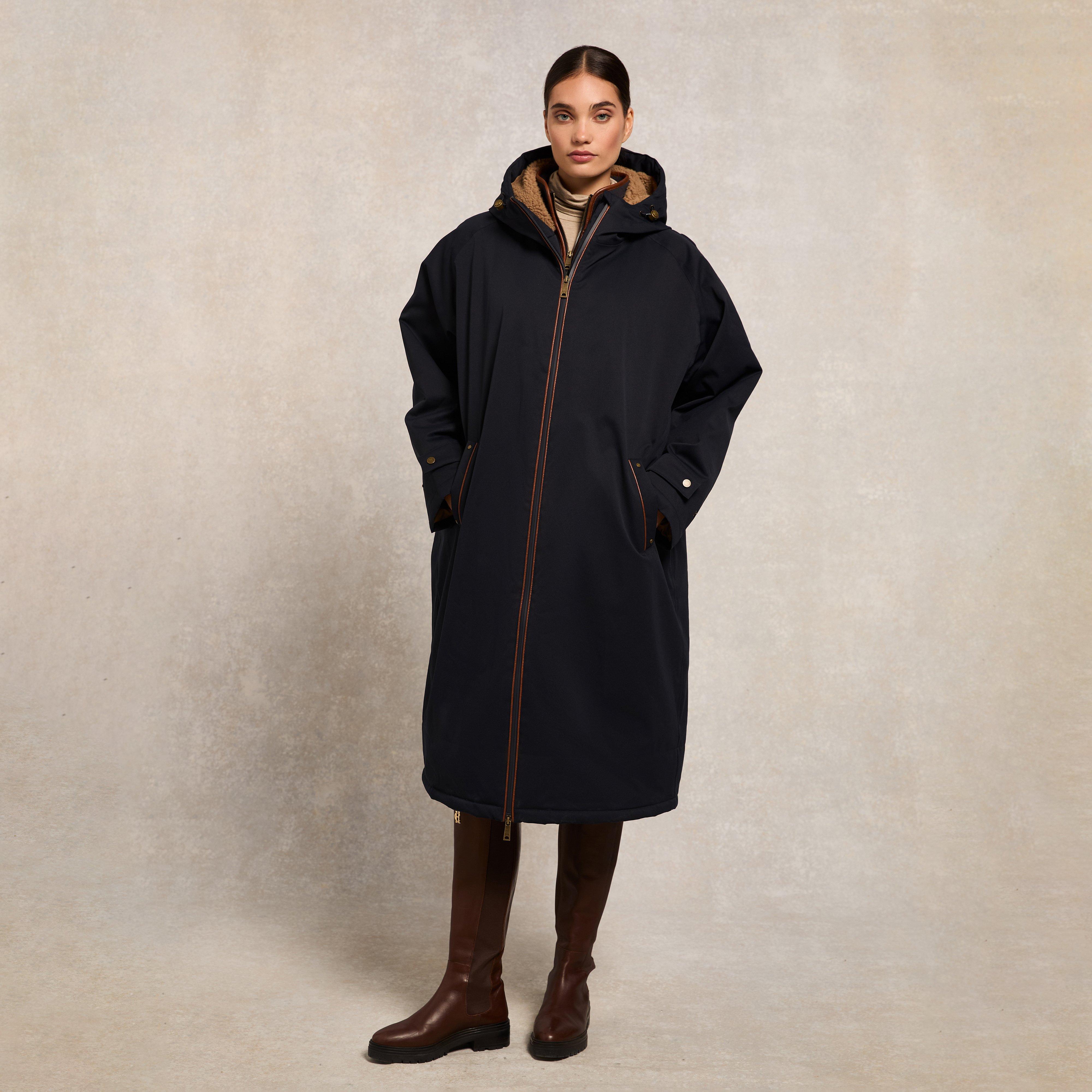 Womens One Sized Waterproof Coat Ink Navy