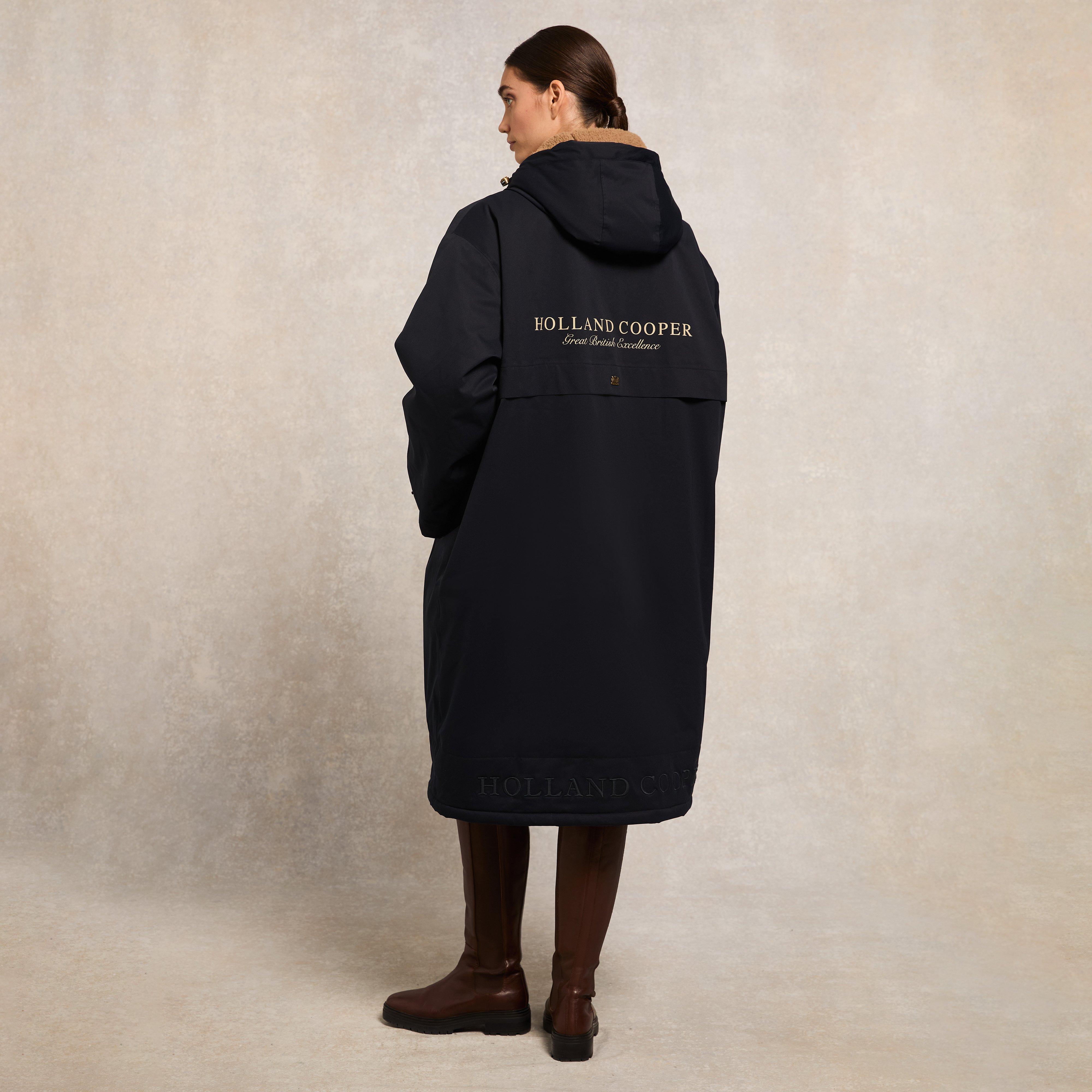 Womens One Sized Waterproof Coat Ink Navy