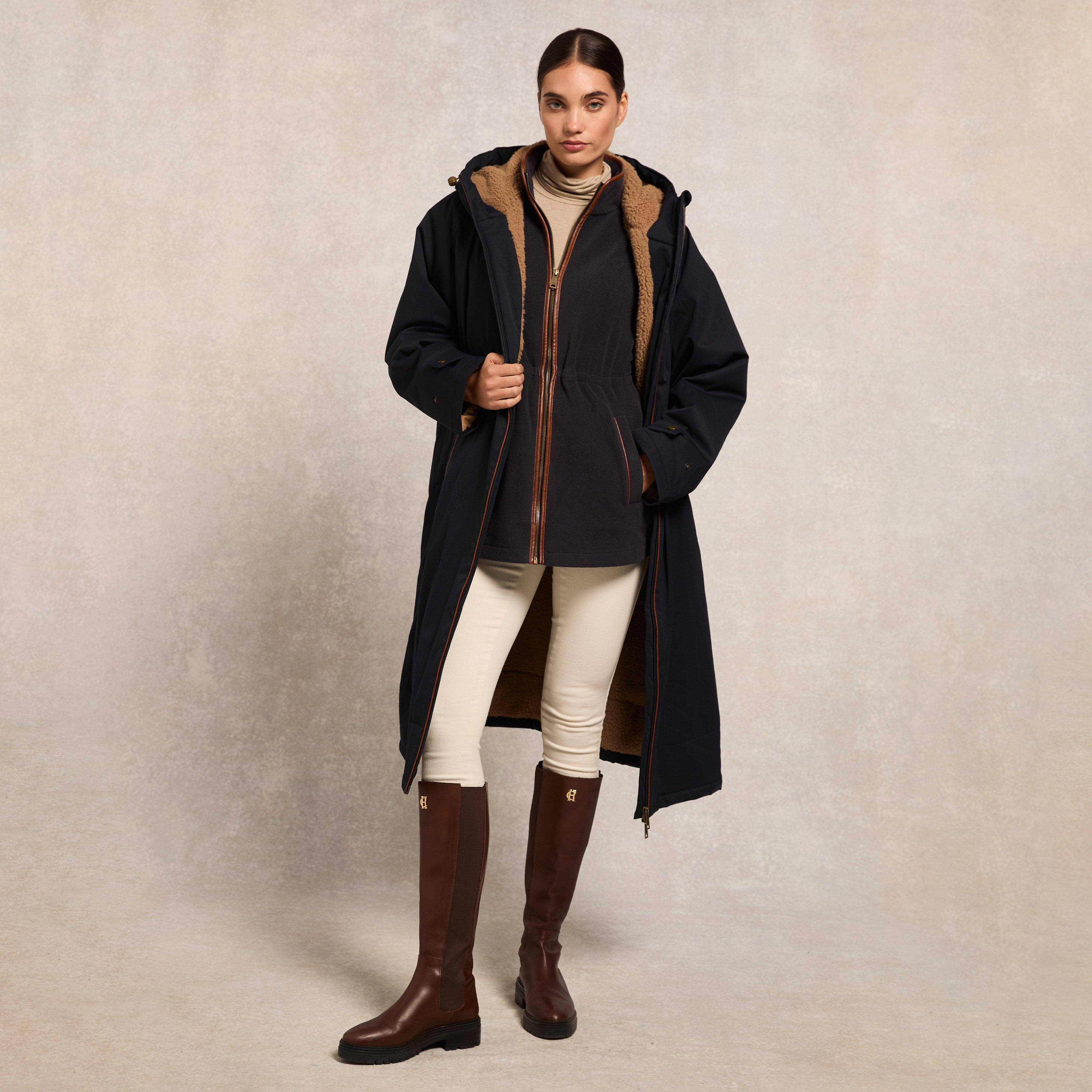 Womens One Sized Waterproof Coat Ink Navy