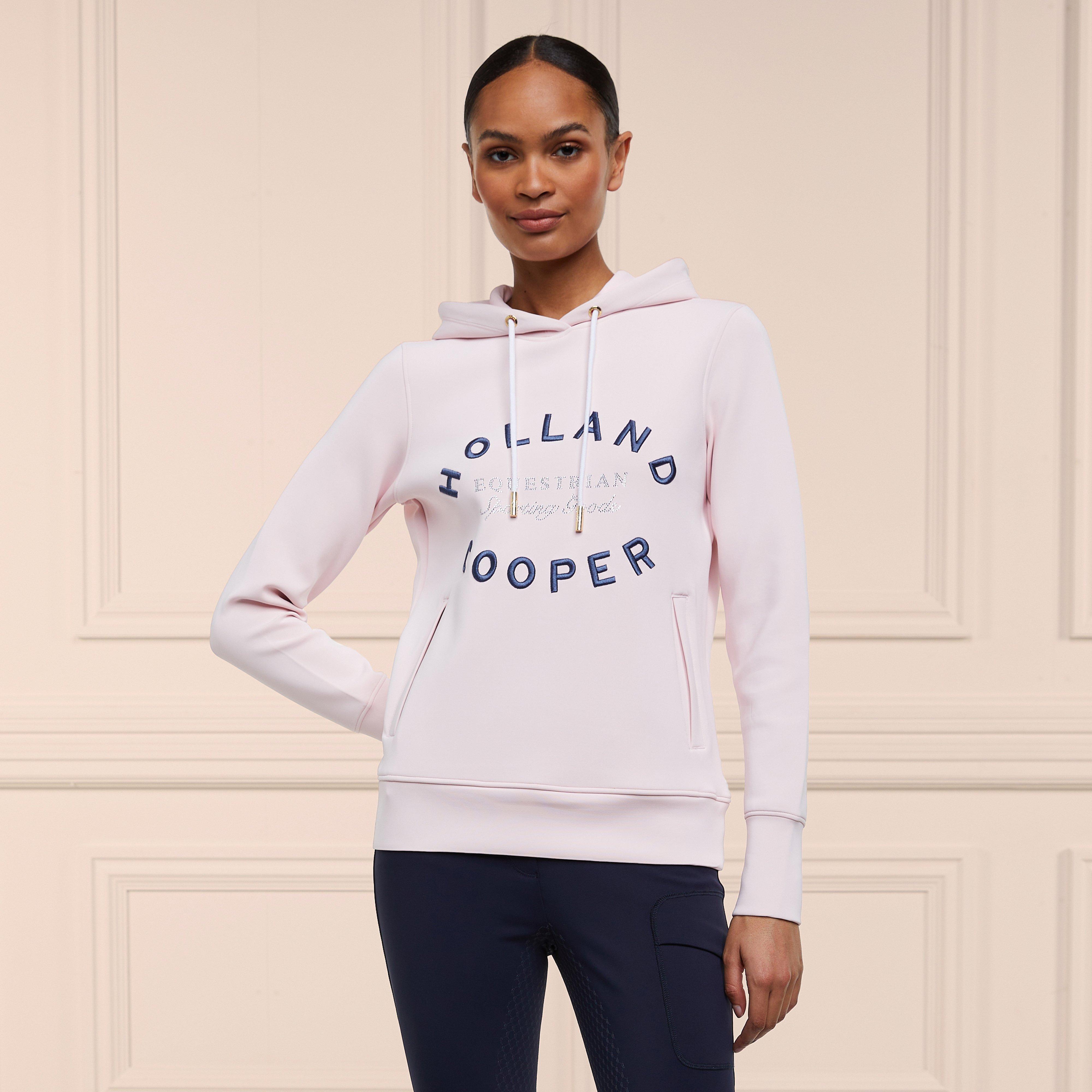 Womens Crystal Hoodie Blush